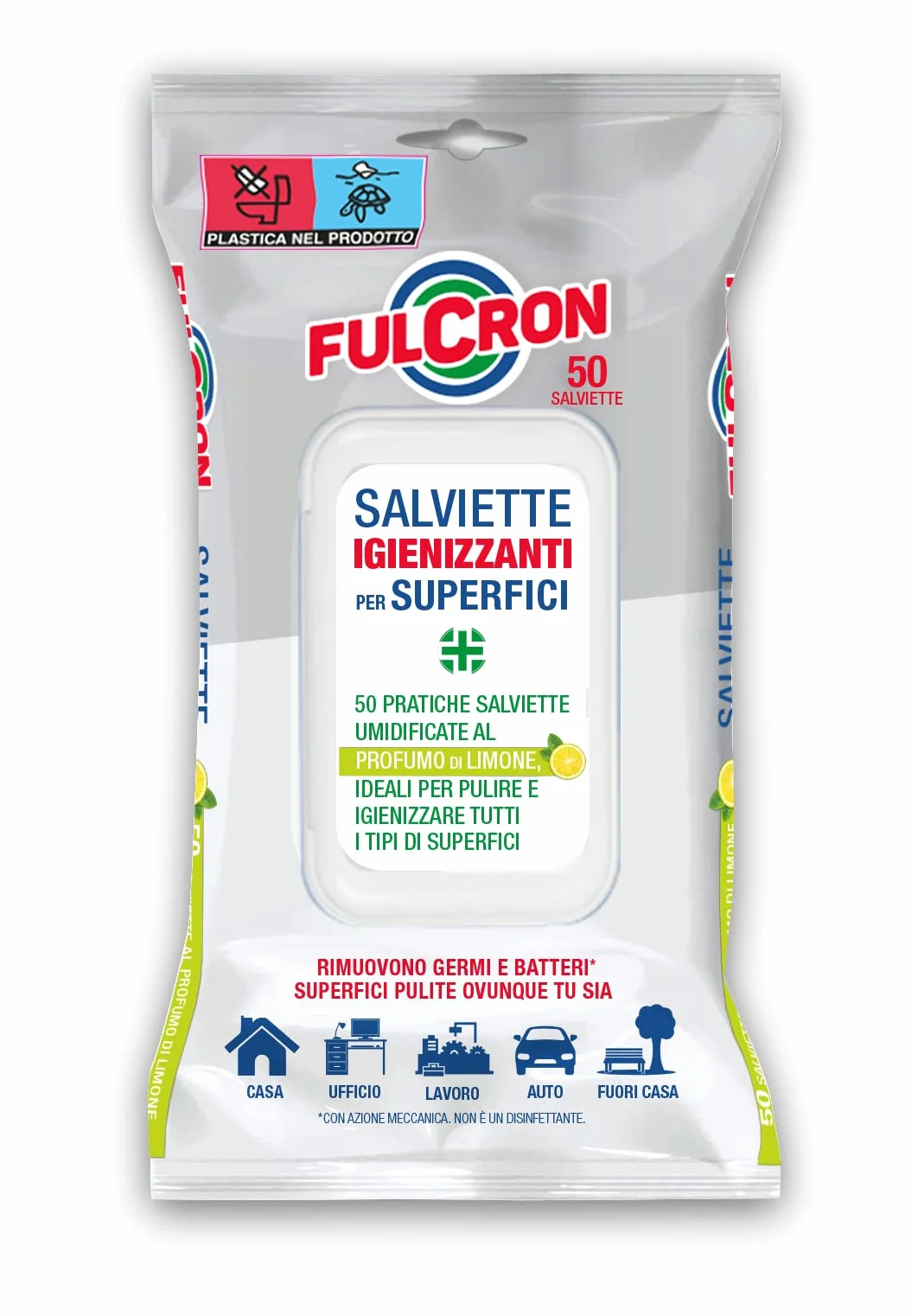 FULCRON Salviettine Igienizzanti Limone