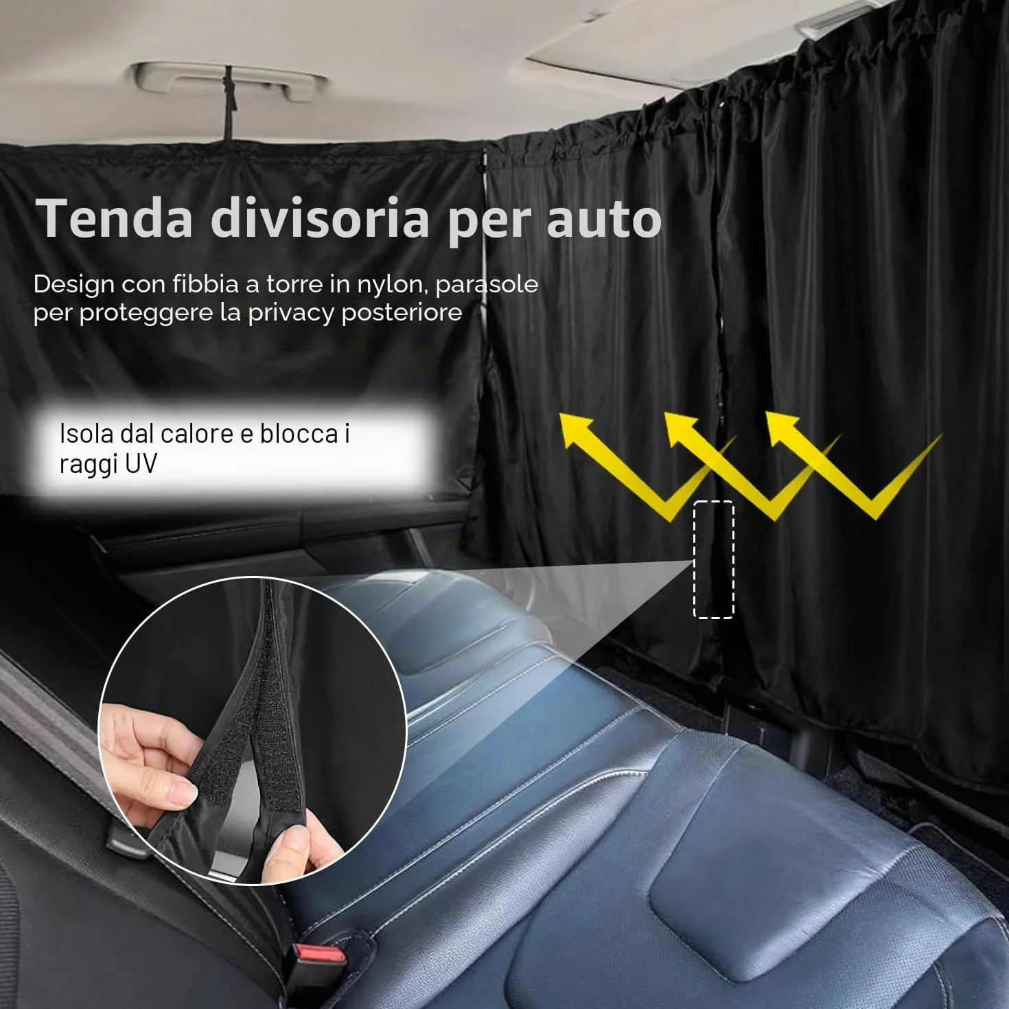5 Pezzi Set Tendine Parasole Auto Oscuranti Finestrini Auto Protezione Della Privacy Facile da Installare 1 Tendina Principale 4 Oscuranti Laterali Adatto per la Maggior Parte Delle Modelli