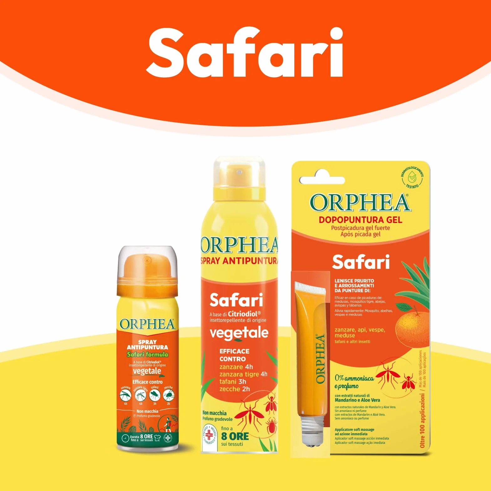 Orphea Spray Antipuntura Safari Formula Repellente Zanzare 100 ml