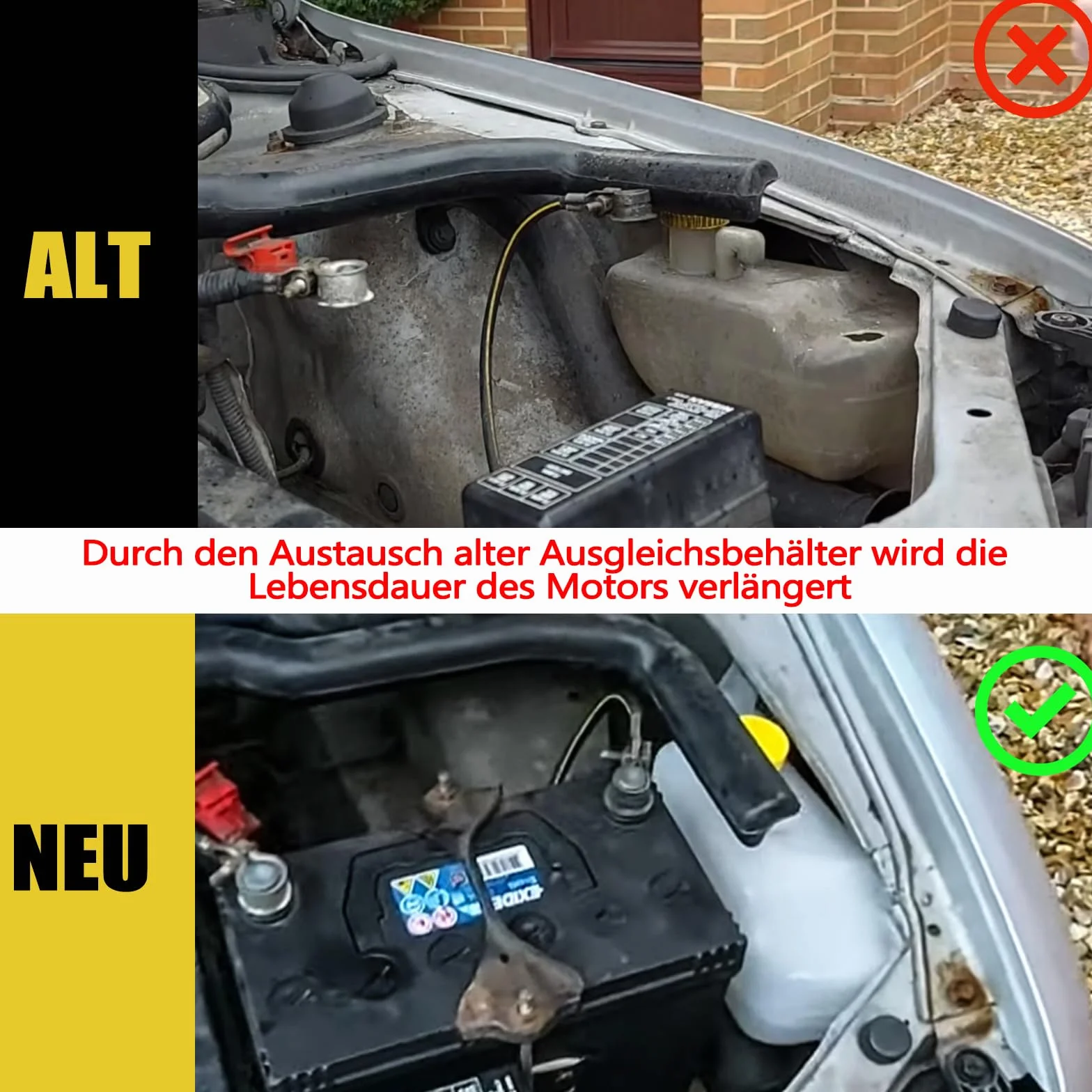 Recipiente di compensazione refrigerante 2171043B01 per Nissan Micra K11