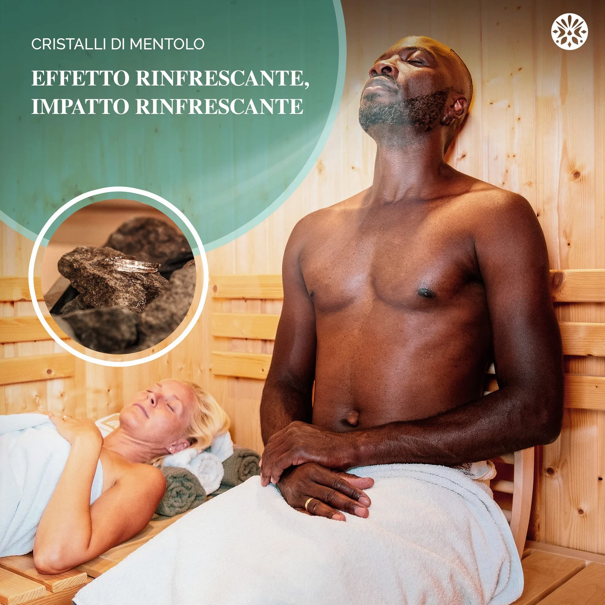 LoWell Cristalli di mentolo 100g menta pura infuso per sauna sacchetti richiudibili