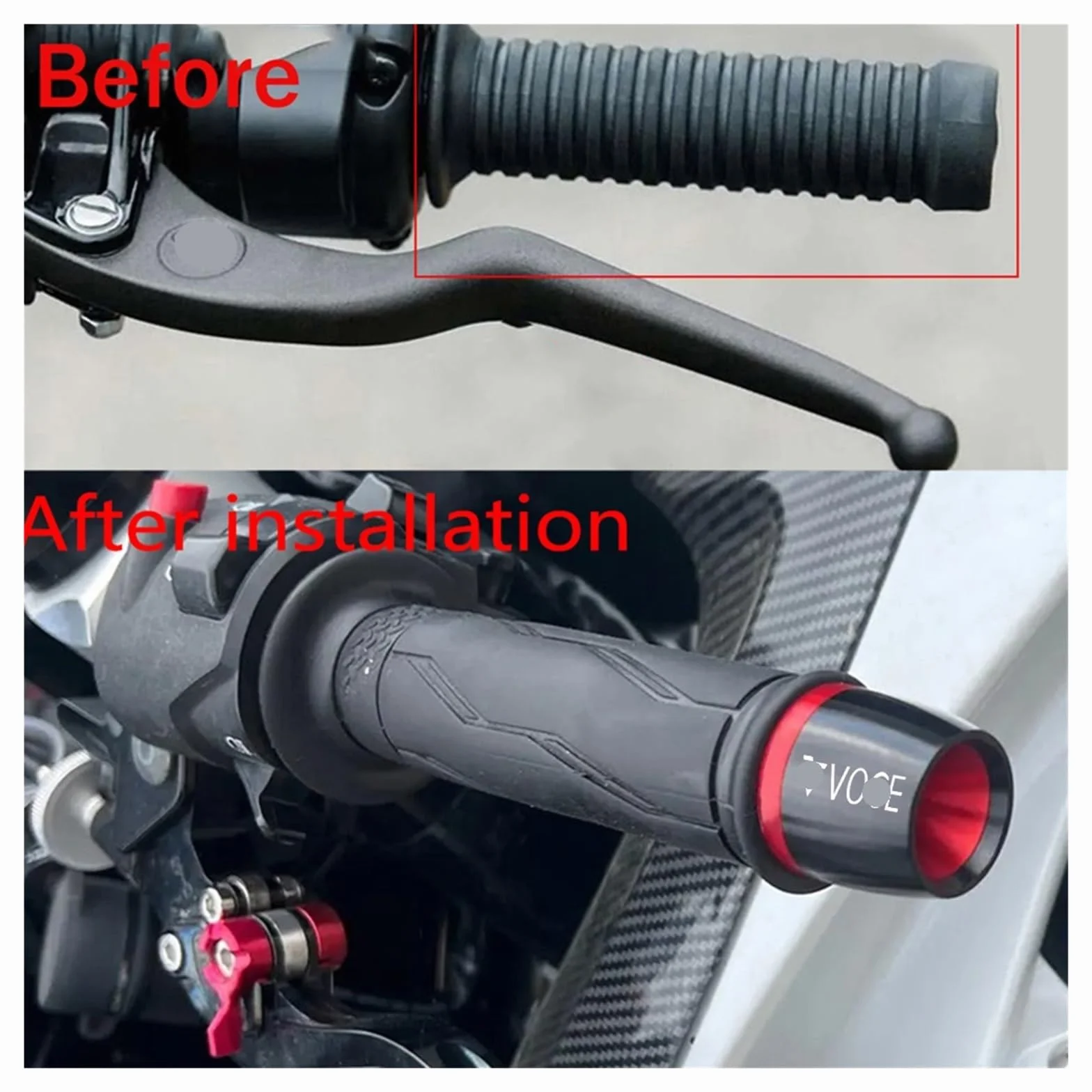 Moto Manubrio Estremità Spina Accessori Per Moto Manopole Manubrio Tappi Scorrevoli Estremità Manubrio Per VOGE Valico 500DS 525DS 650DS 900DS 500 525 650 900 DSX