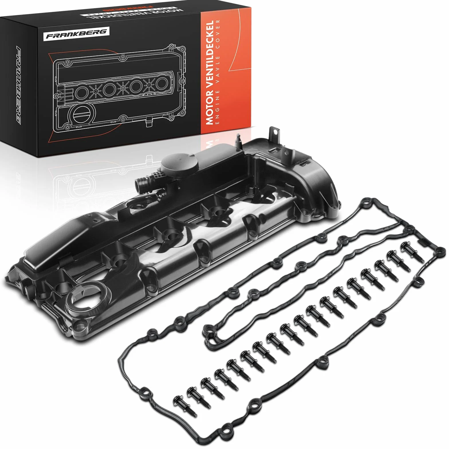 Frankberg Coperchio testata Cilindro Coperchio valvole Compatibile con GLK-Class X204 2.1L Classe E T-Model S212 2.1L GLC X253 2.1L Classe E W212 2.1L Classe C T-Model S205 2.1L Replace# A6510109714