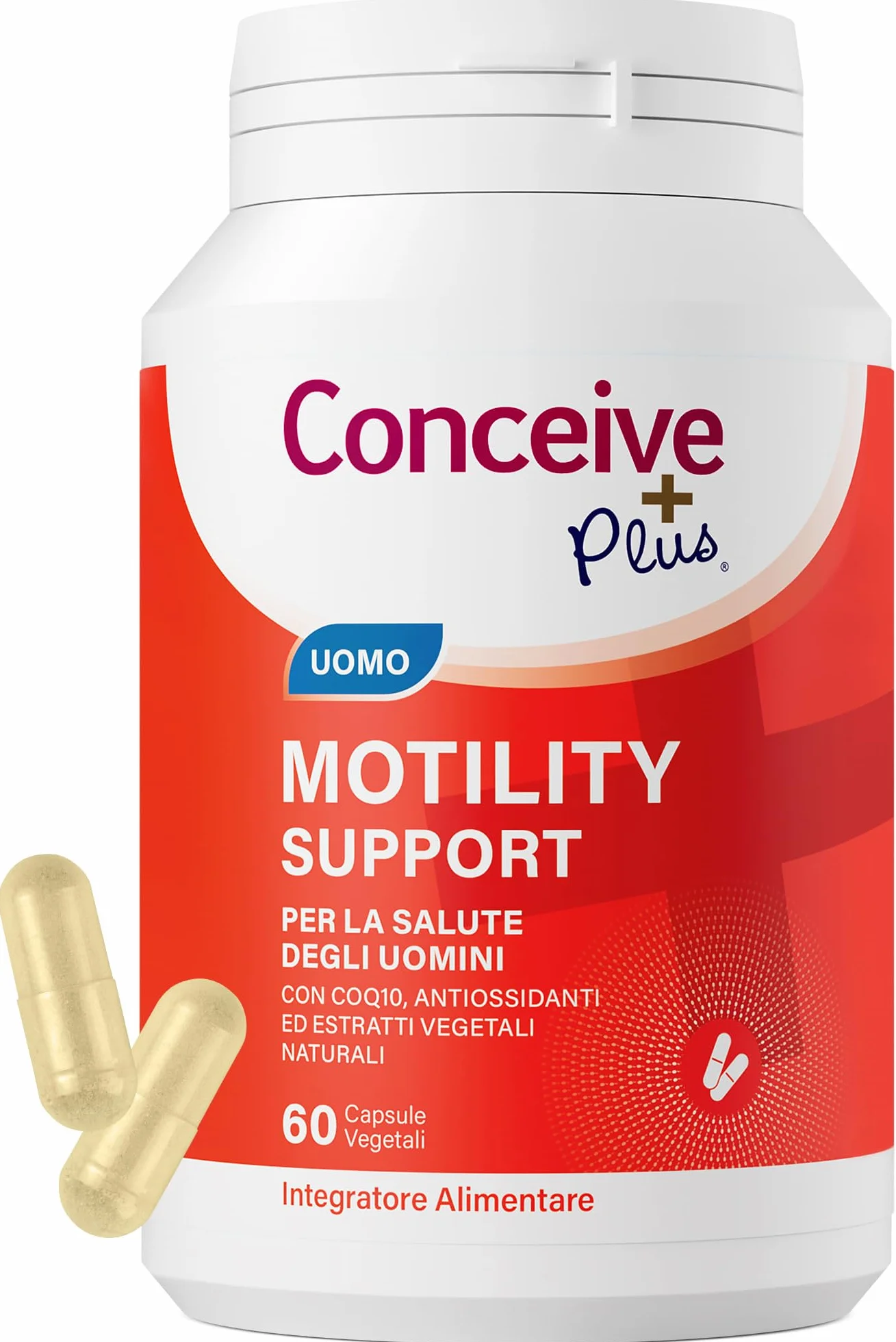Conceive Plus Supporto per Motilità Maschile, integratore fertilità, 60 capsule