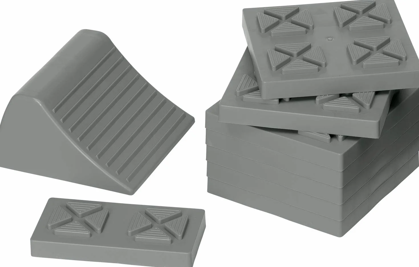 Berger Brick Leveler Set di Cunei Livellatori 10 Pezzi Rampa Sollevamento Auto