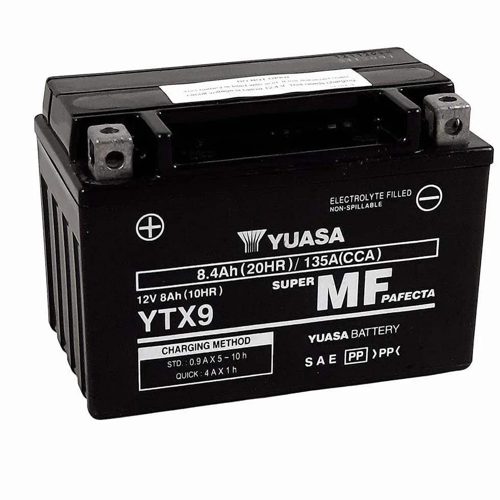 Yuasa YTX9 batteria moto 12V precaricata sigillata