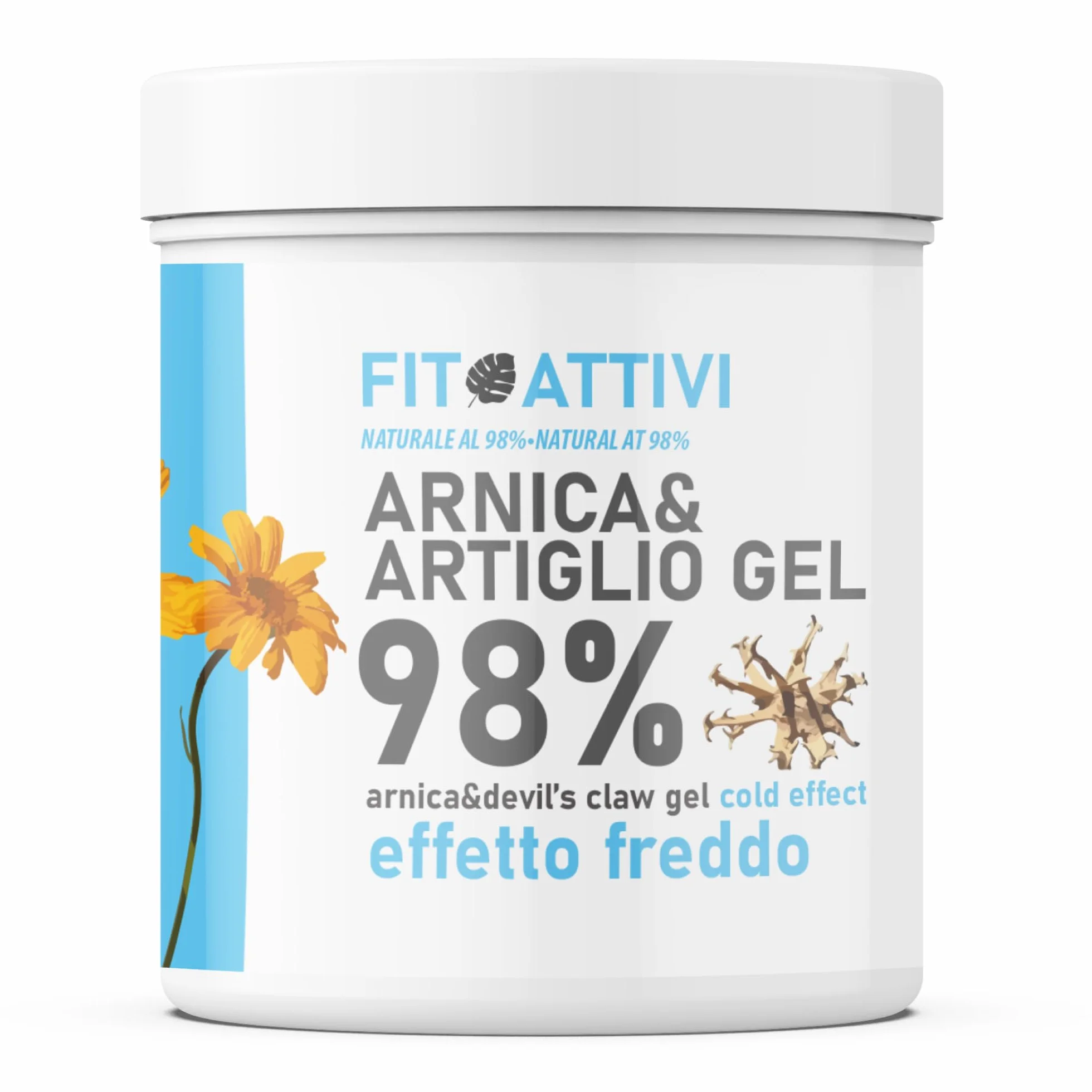Arnica Forte e Artiglio del Diavolo Forte 550ml Effetto Freddo 98% Arnica Made In Italy