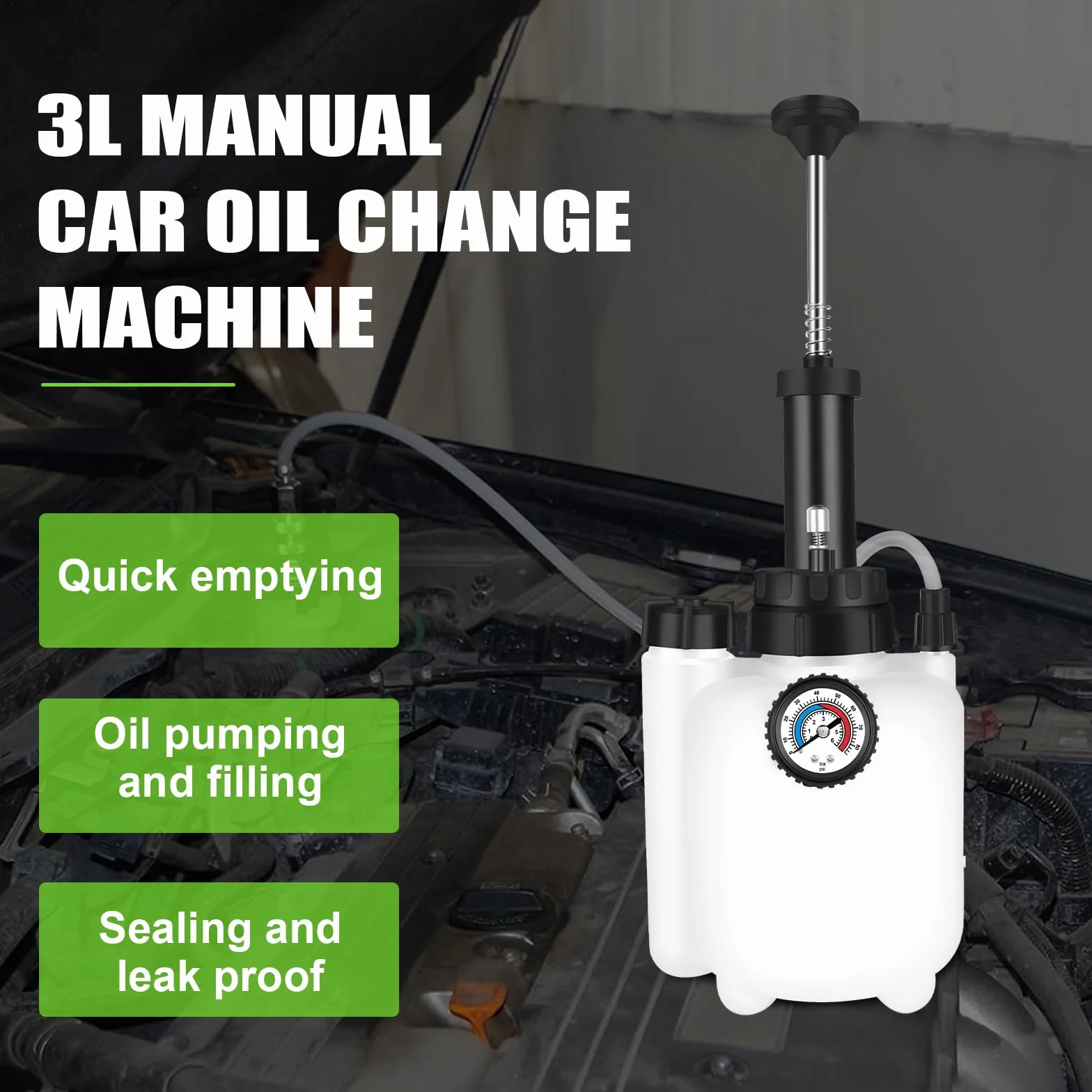ASUNCELL 3L Auto Freno Sfiato Kit Ricambio Spurgo Freni Frizione con Adattatore E20