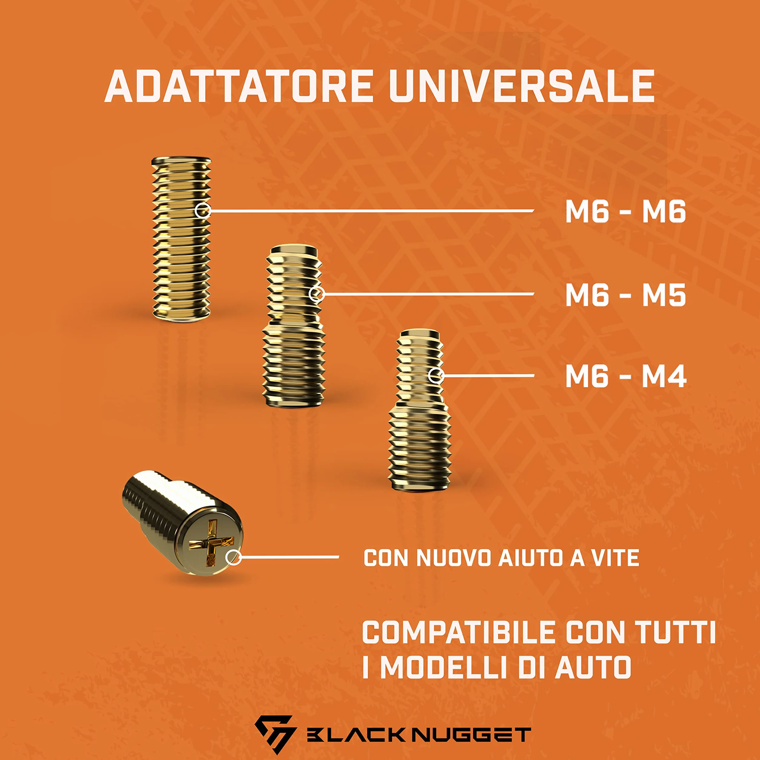BlackNugget Antenna corta universale per tettuccio auto 3 cm AM FM