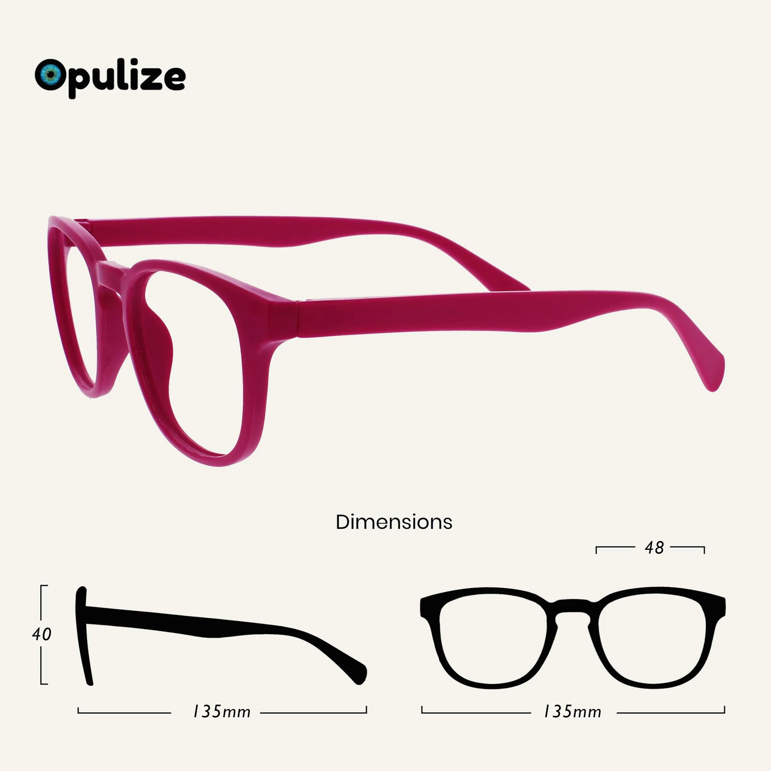 OPULIZE Pop 3 Pacco Retrò Giro Liscio Opaco Pink Porpora Verde Uomo Donna Occhiali Da Lettura Cerniere Molla RRR2-456 +1,50