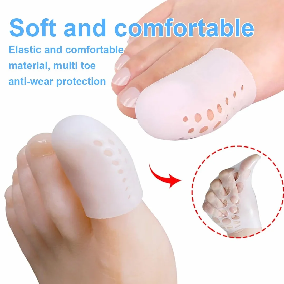 Copri Alluce Silicone Protezione Dita Piedi, 16 Pezzi Traspiranti