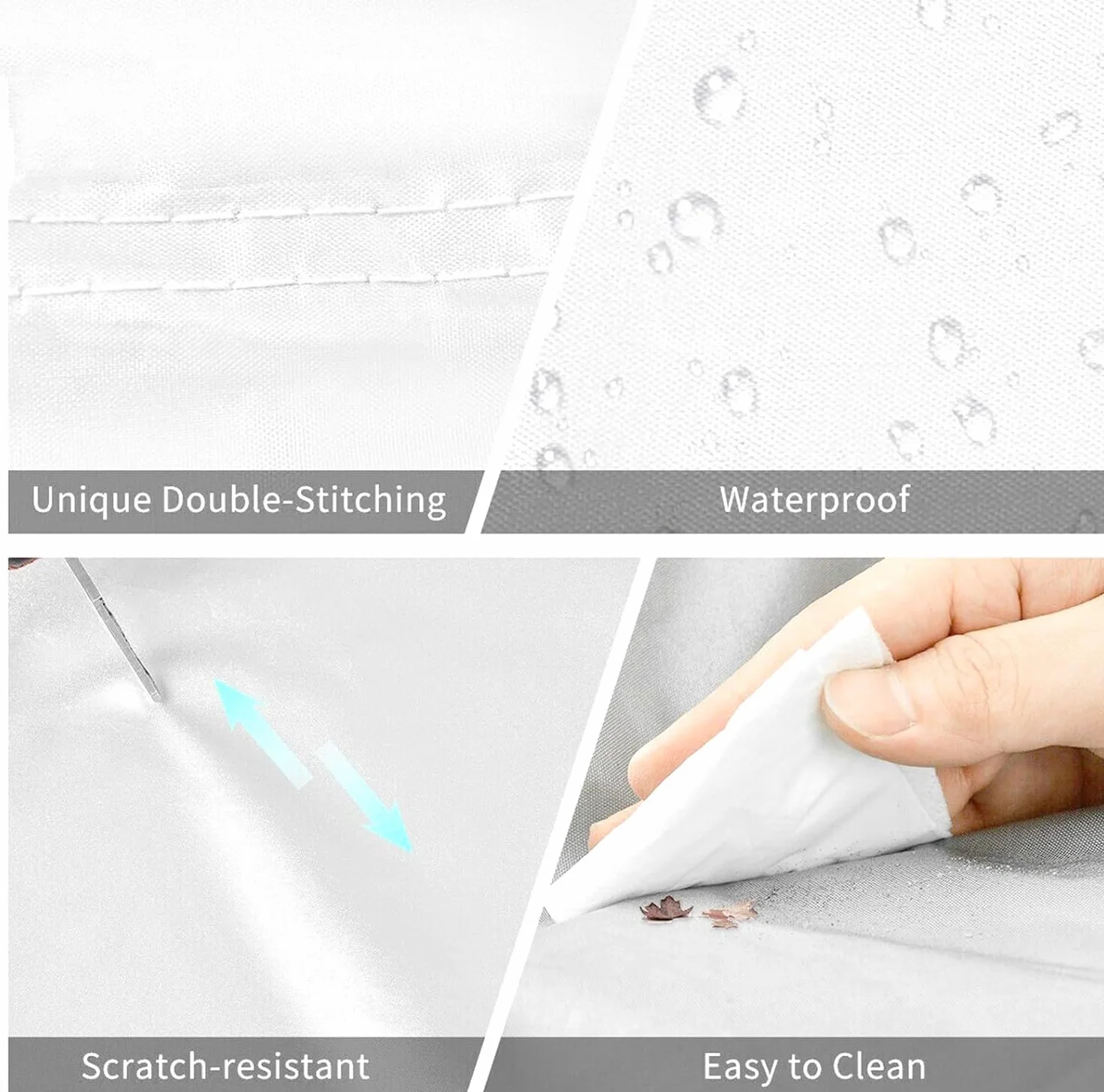 Telo Copriauto Impermeabile Invernale Esterno, Mezza Copertura per Auto con Strisce Riflettenti e Corde Antivento, Mezzo Telo Auto Resistente a Polvere, Graffi, Neve, Universal (SUV)