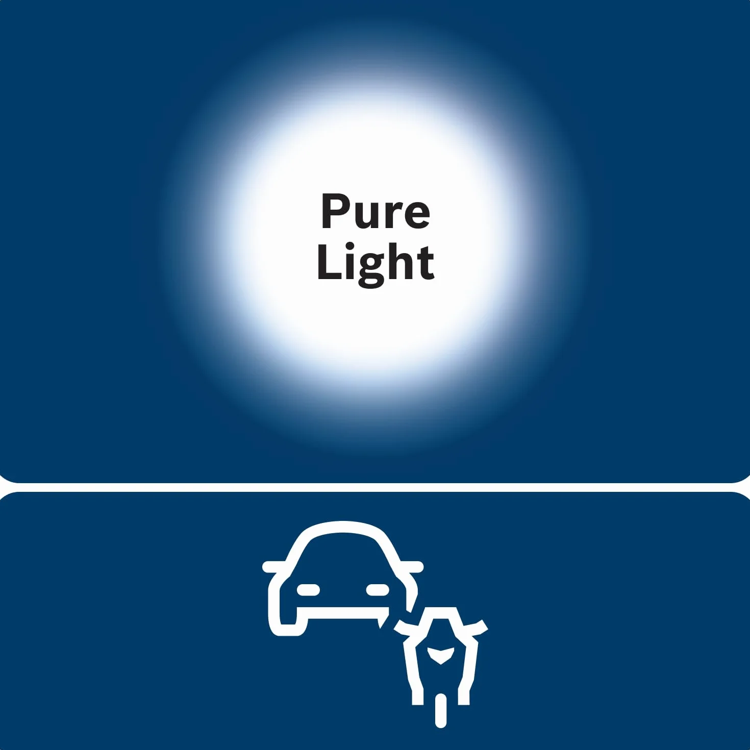 Bosch H4 Pure Light Lampadine Alogene 12V 60/55W P43t Confezione da 2