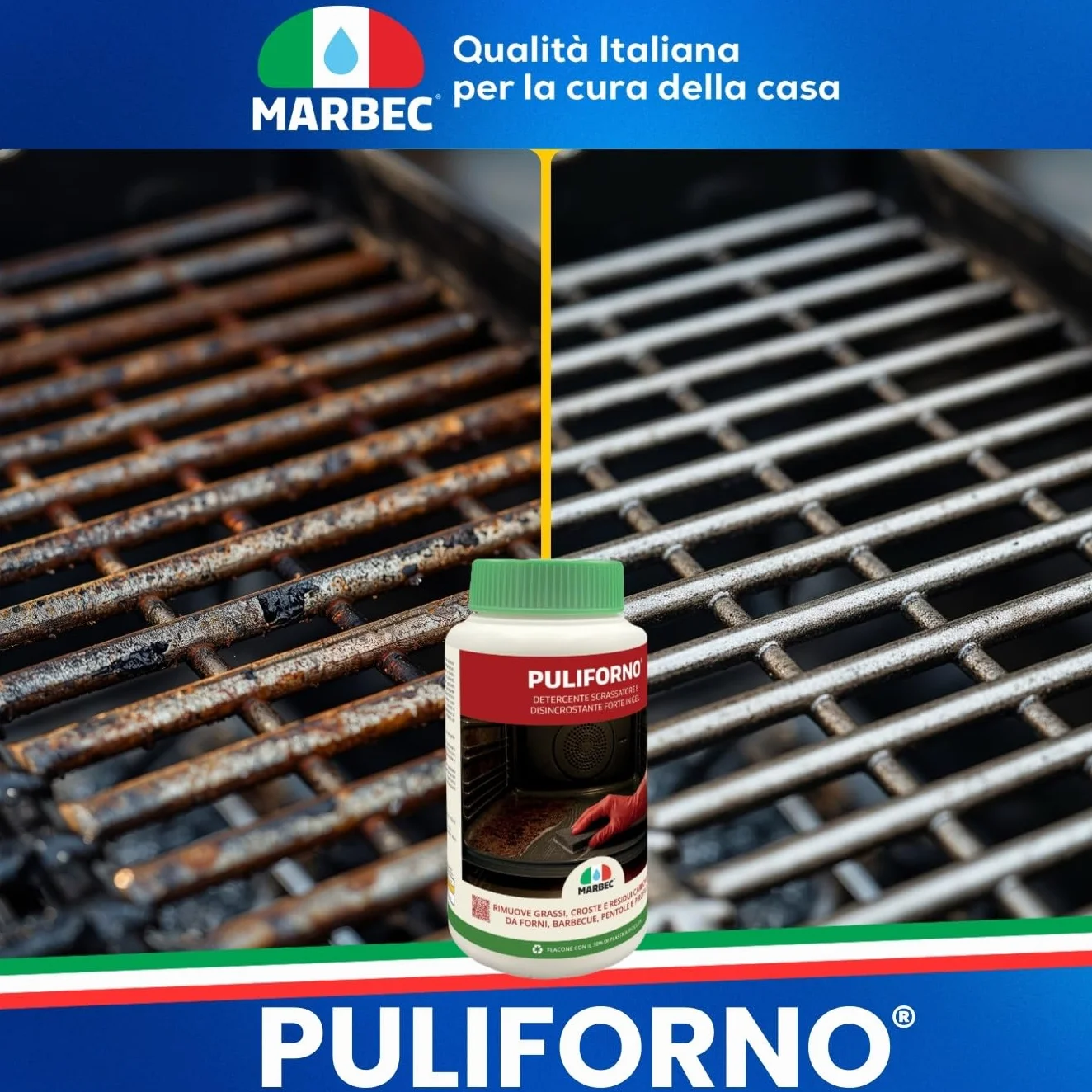 MARBEC Kit pulizia forno e barbecue sgrassante disincrostante