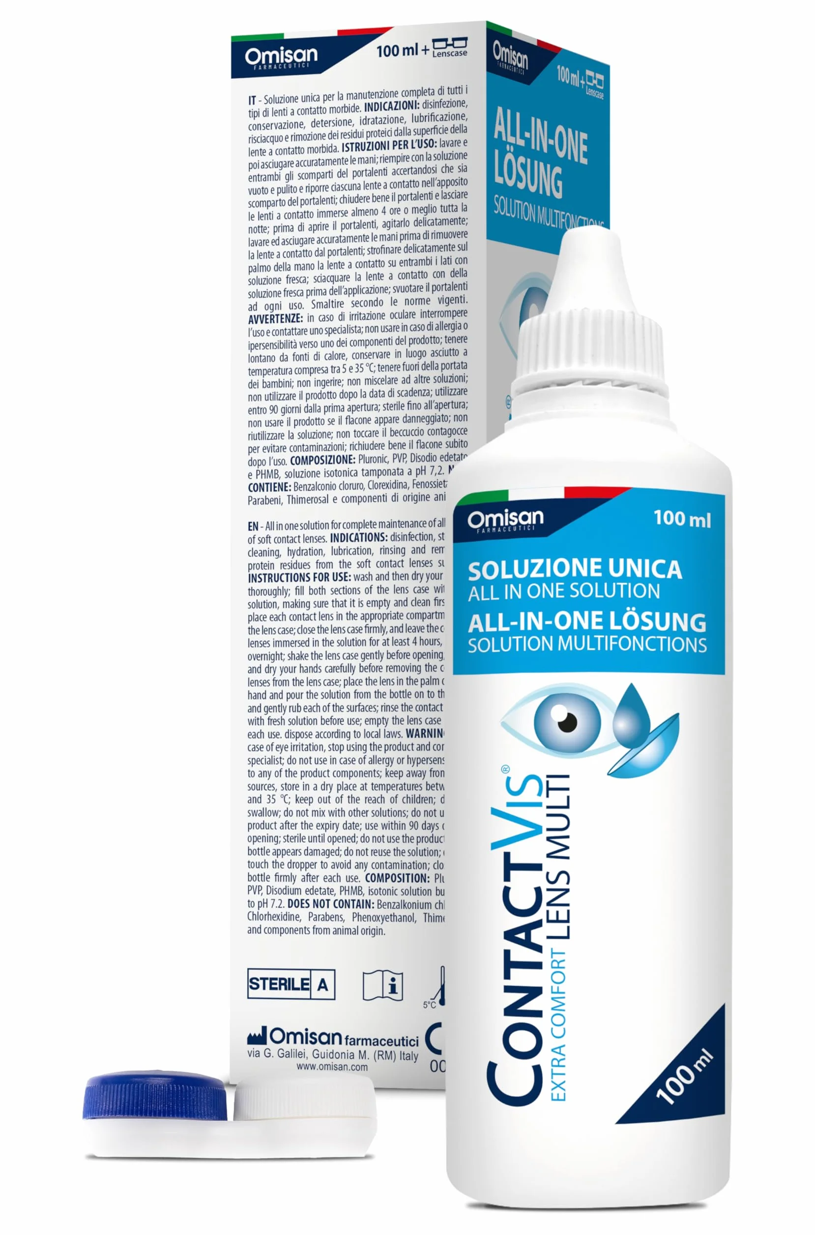 Soluzione Unica per Lenti a Contatto 100 ml Travel Pack Portalenti