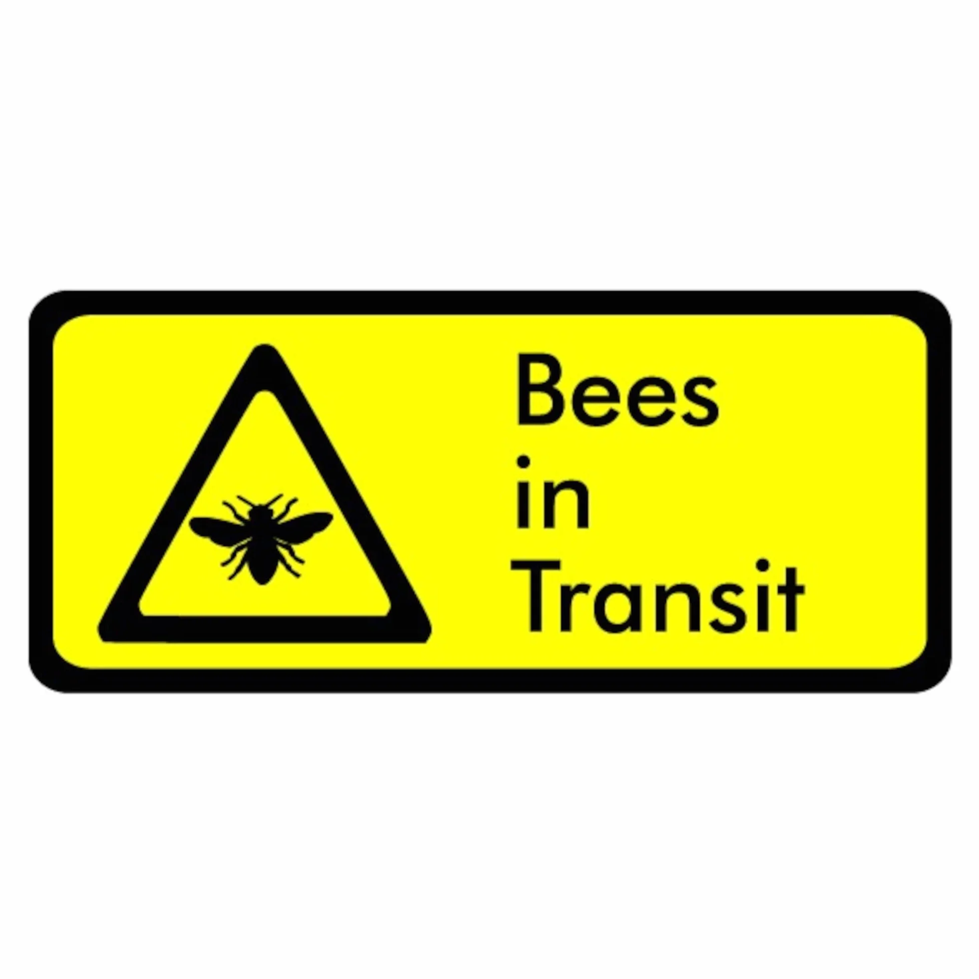 Segnale di avvertimento apicoltura Caution Bees in Transit magnetyczny do samochodu furgonu