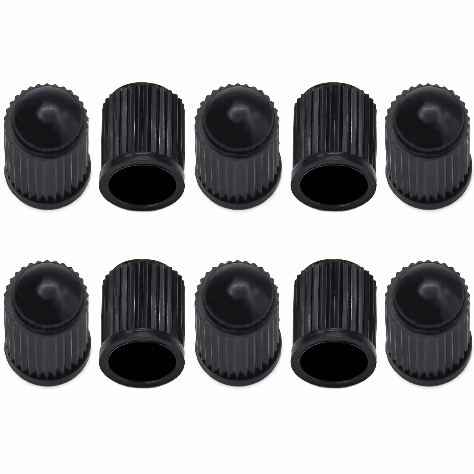 10 tappi per valvole per auto, in plastica resistente, per auto, auto, scooter, camion, carriola, bicicletta, ruota
