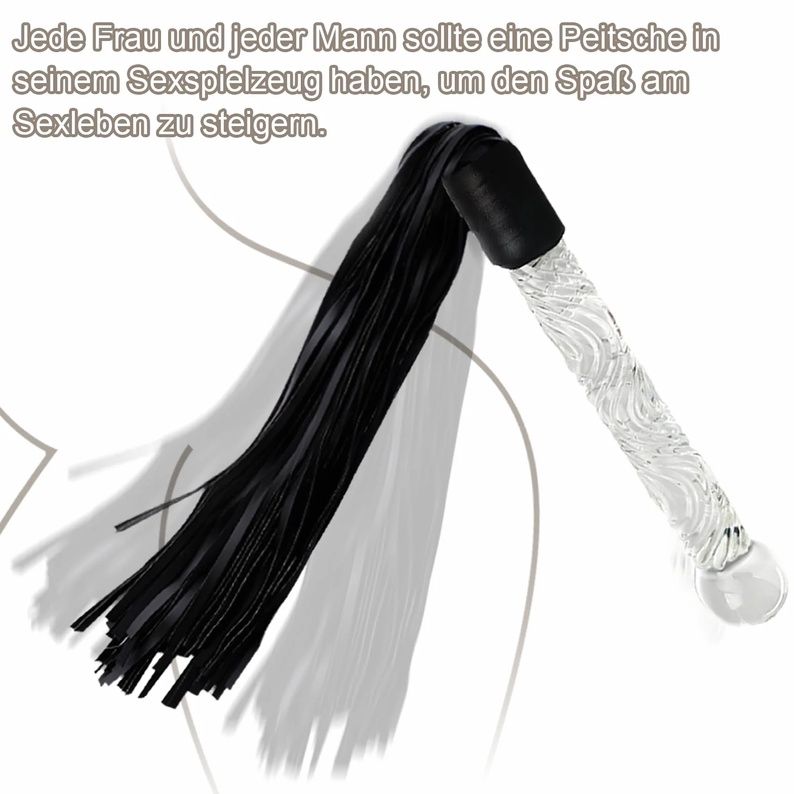 Frustino Bondage Giocattolo di Coppia Whip Frusta Erotica con Manici Dildos SM Plug Anali Accessori