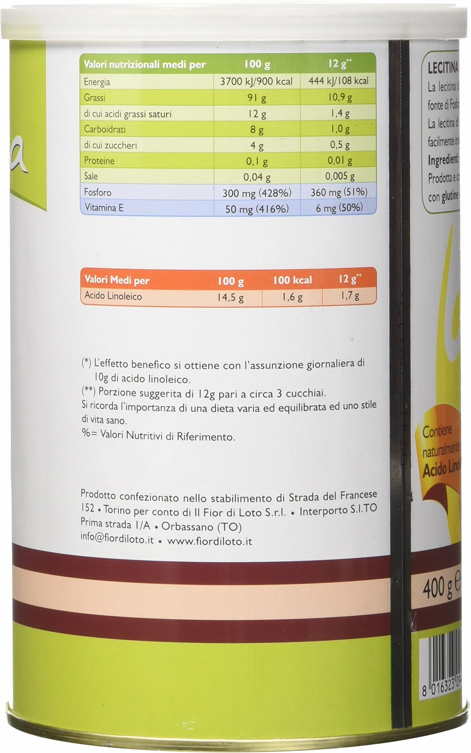 Mensana Lecitina di Soia Granulare 400g Ogm Free