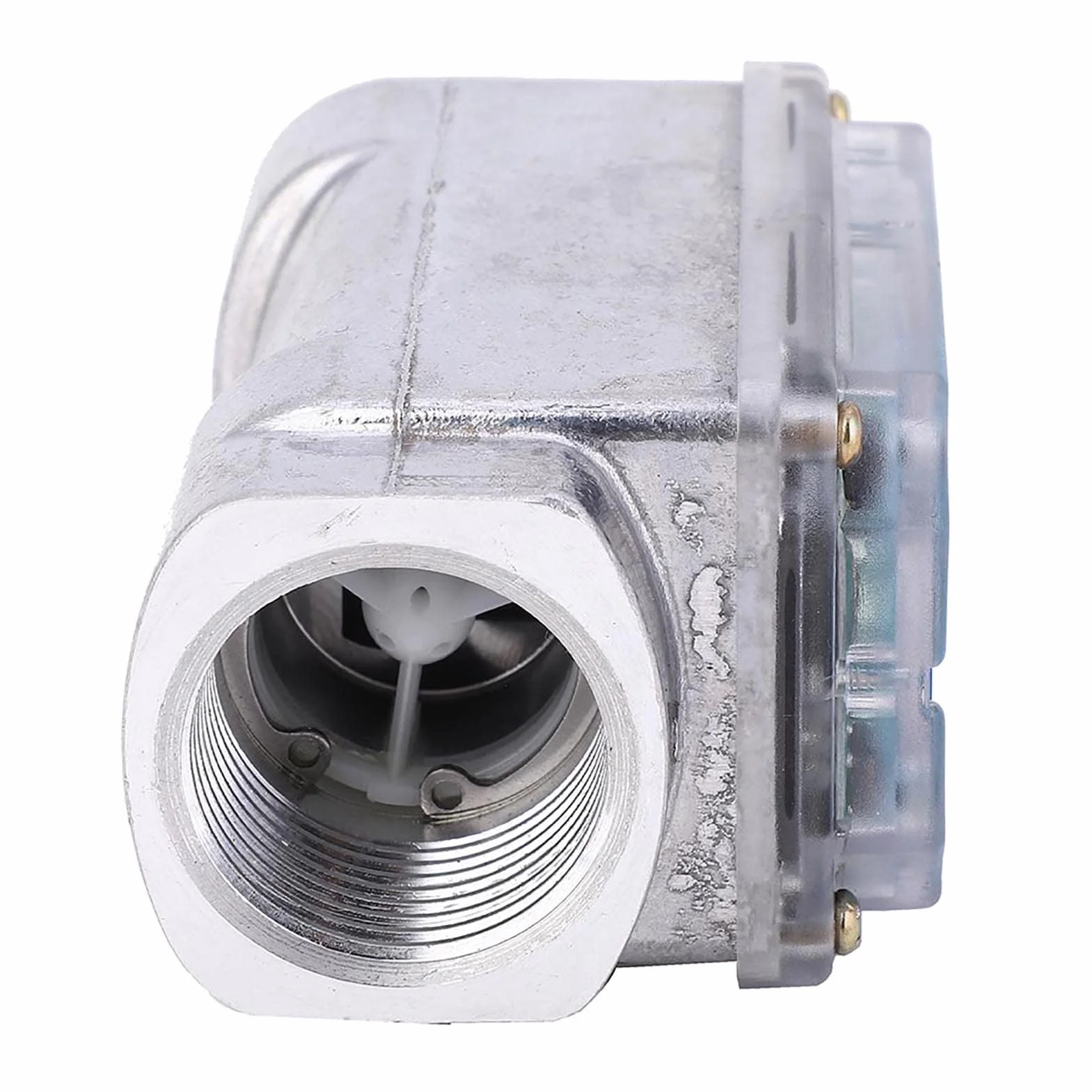 Walfront Misuratore Portata Digitale LCD 1" NPT 15-120L/min Alta Precisione ±1% per Benzina Gasolio Cherosene