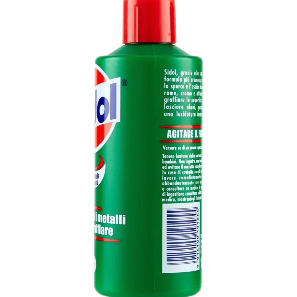 Sidol Lucidante per Metalli 150 ml - Henkel - Pulitore e Brillantante per Rame, Ottone, Cromo, Acciaio Inox - Cura Metallo Senza Graffi