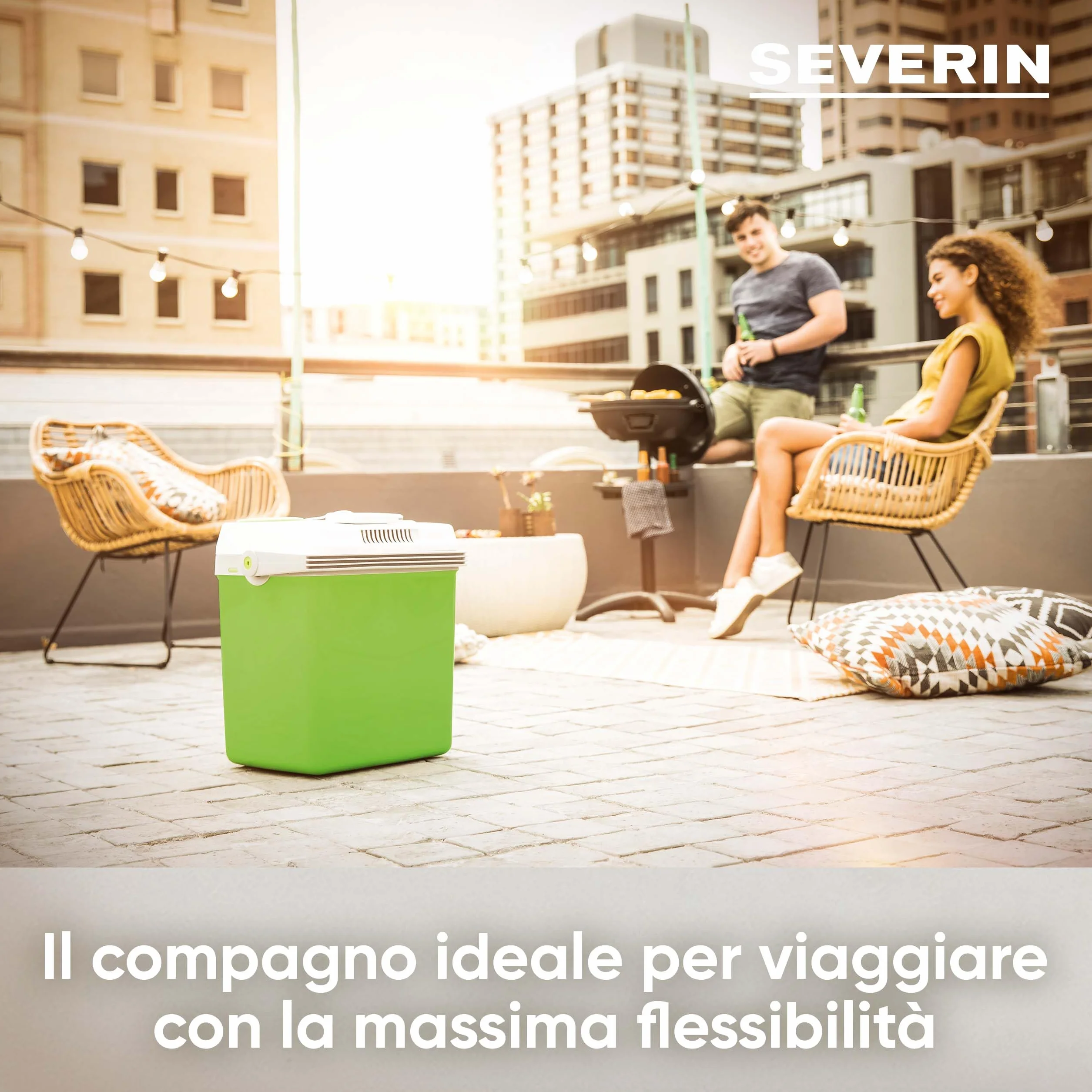 SEVERIN Frigo Portatile, Capacità 25 Litri, Raffredda E Riscalda, Anche Per Auto, Con 3 Connessioni (USB, Spina Domestica E Spina Accendisigari), KB 2923