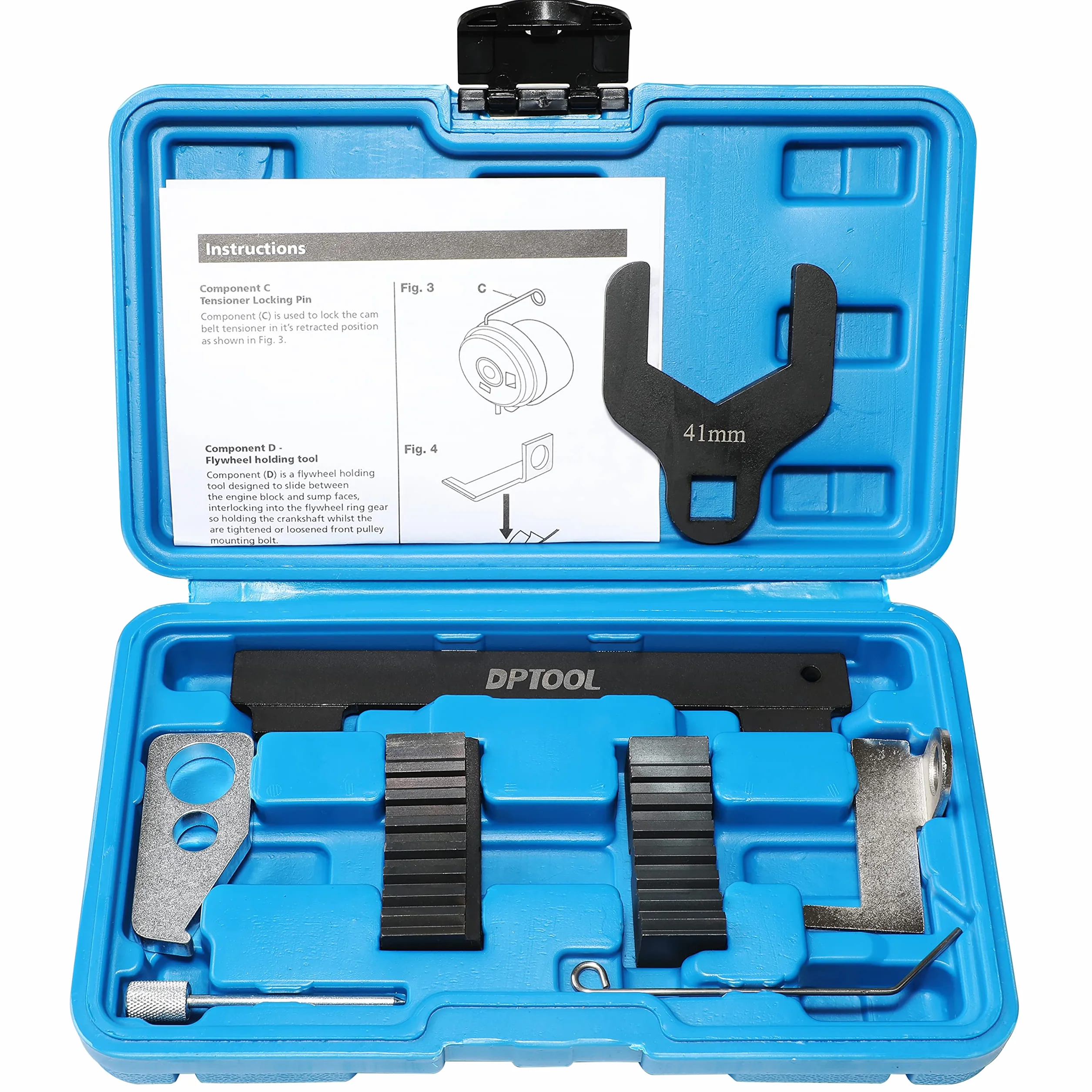 DPTOOL Attrezzo di bloccaggio dell'albero a camme per Chevrolet Opel Alfa Romeo Fiat 16V 1.4 1.6 1.8 41mm