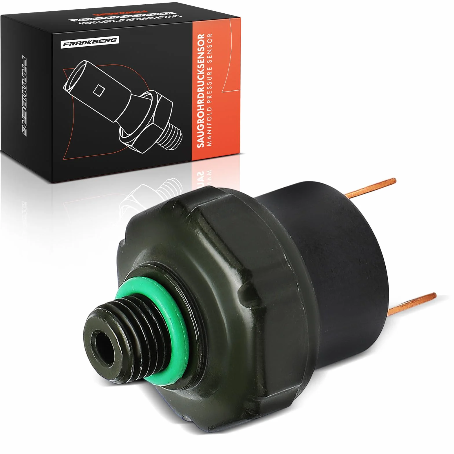 Frankberg Sensore di pressione del tubo di aspirazione 2-Poli Compatibile con 124 Classe E Classe G Classe S SL Sprinter 2-T Sprinter 3-T Sprinter 4-T Replace# 1248213651