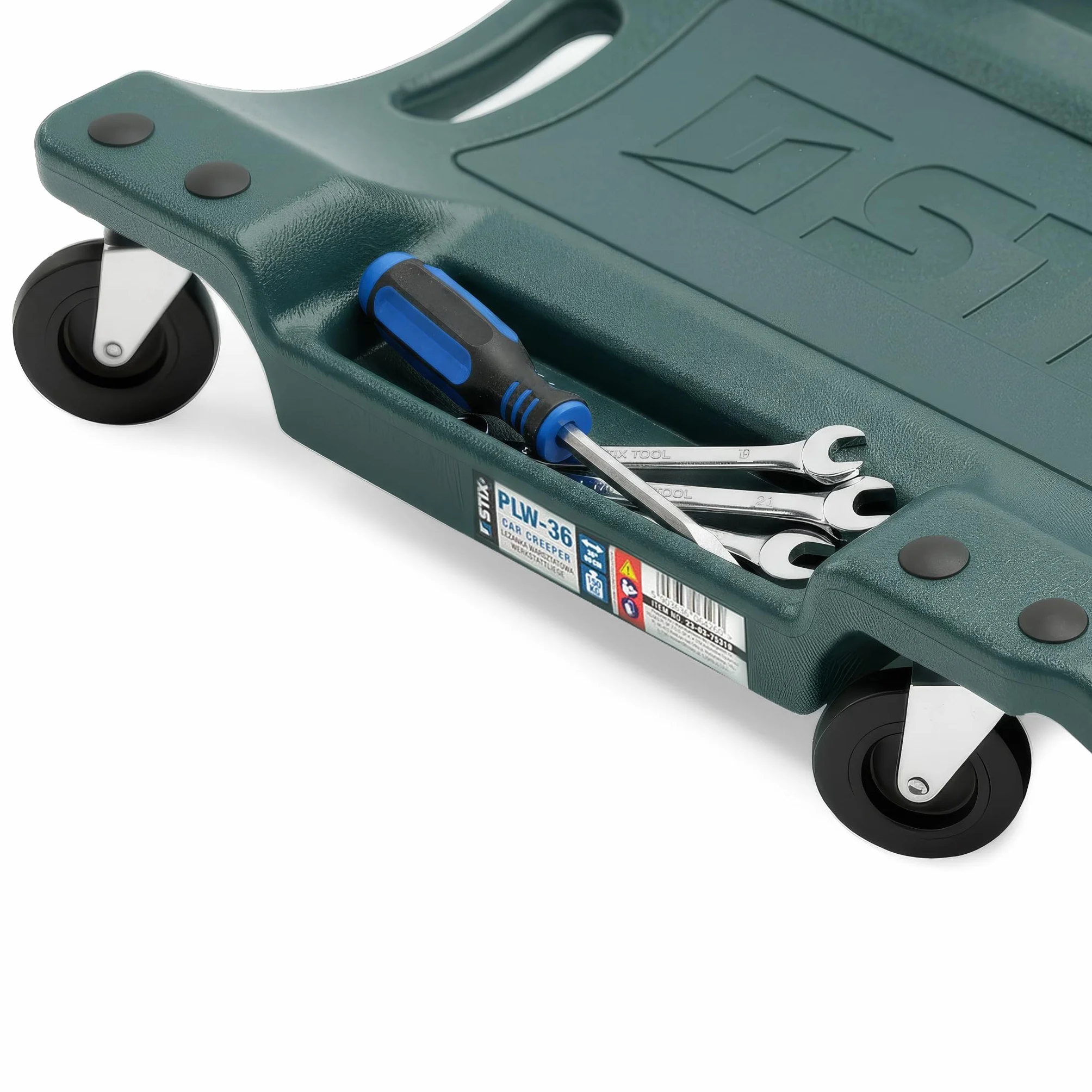 Stix Carrello a rotelle per auto da officina 91 cm 150 kg 6 ruote