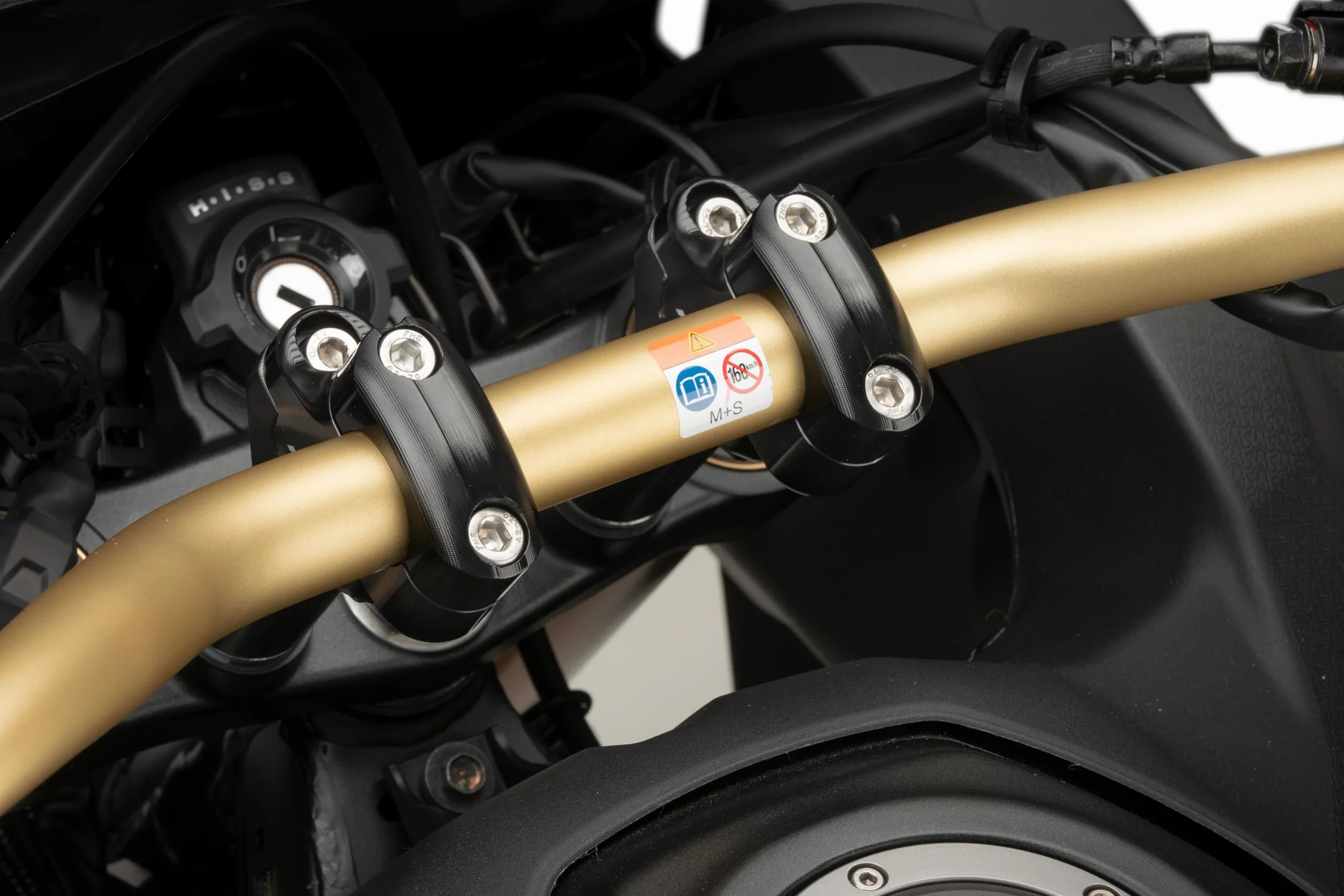 Puig 21751N Riser Pullback rialzo e arretramento del manubrio per migliorare ergonomia e comfort di guida, Nero