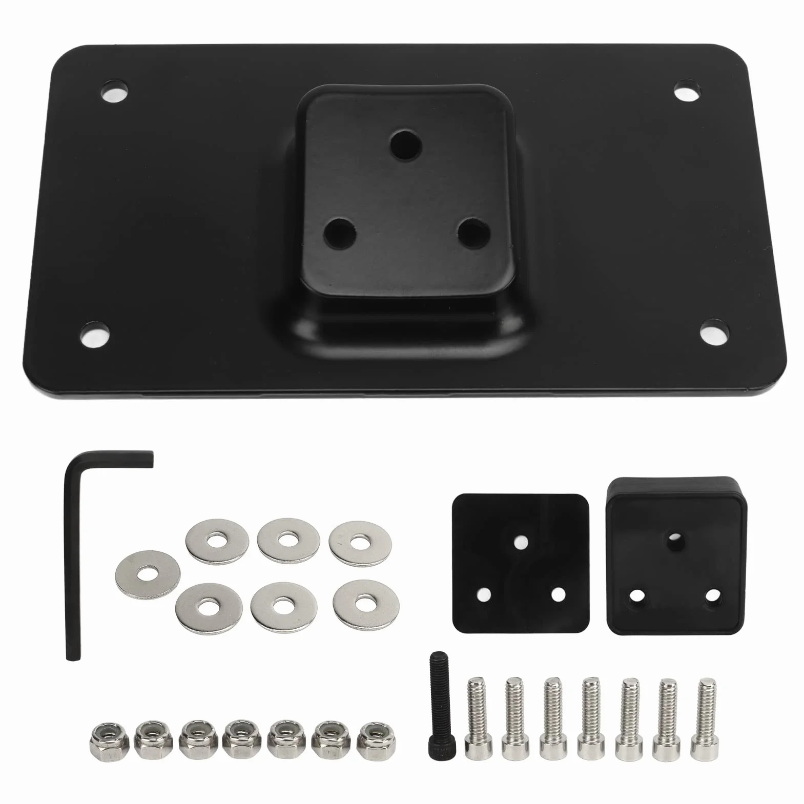 Aramox 3 Hole Mounting Bracket for Big Twin Chrome Plated 1973