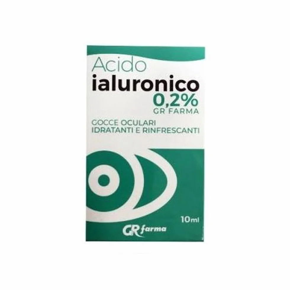 GRfarma Acido Ialuronico 0,2% Gocce Oculari Idratanti 10 ml
