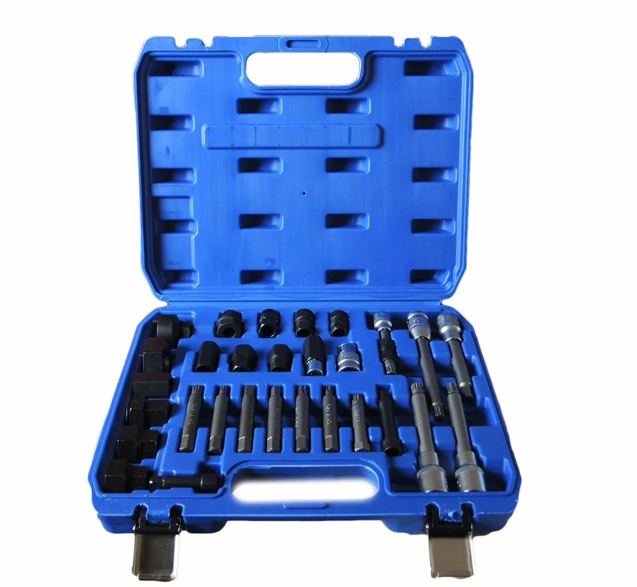 topolenashop Kit di chiavi 30 pezzi per smontaggio puleggia e alternatore motore auto