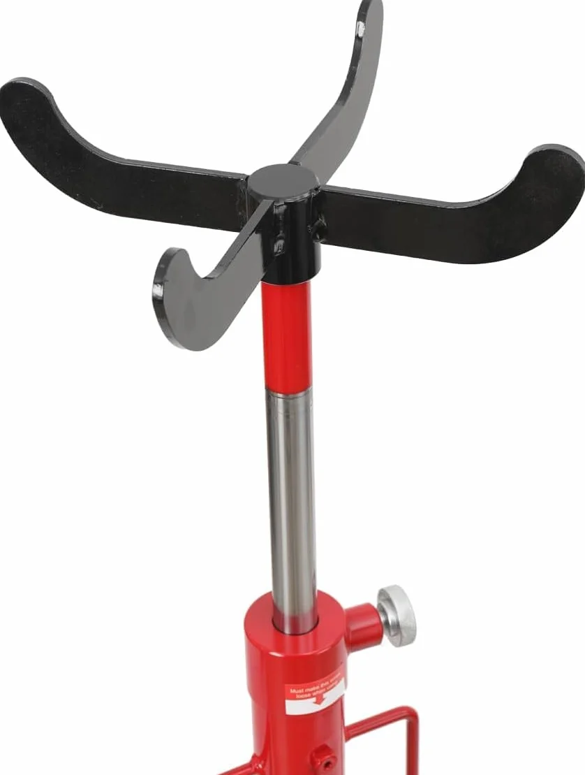 Sollevatore Idraulico da Fossa Carichi Fino a 500 KG, Altezza Regolabile da 113-186 cm Jack di Trasmissione, Hydraulic Telescopic Transmission Jack con Ruote e Pedale per il Pompaggio
