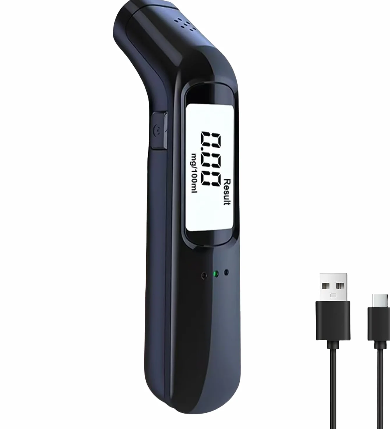 Etilometro Portatile Certificato Professionale con Alcol Test LED Alta Definizione Chip Alta Sensibilità Precisione Grado