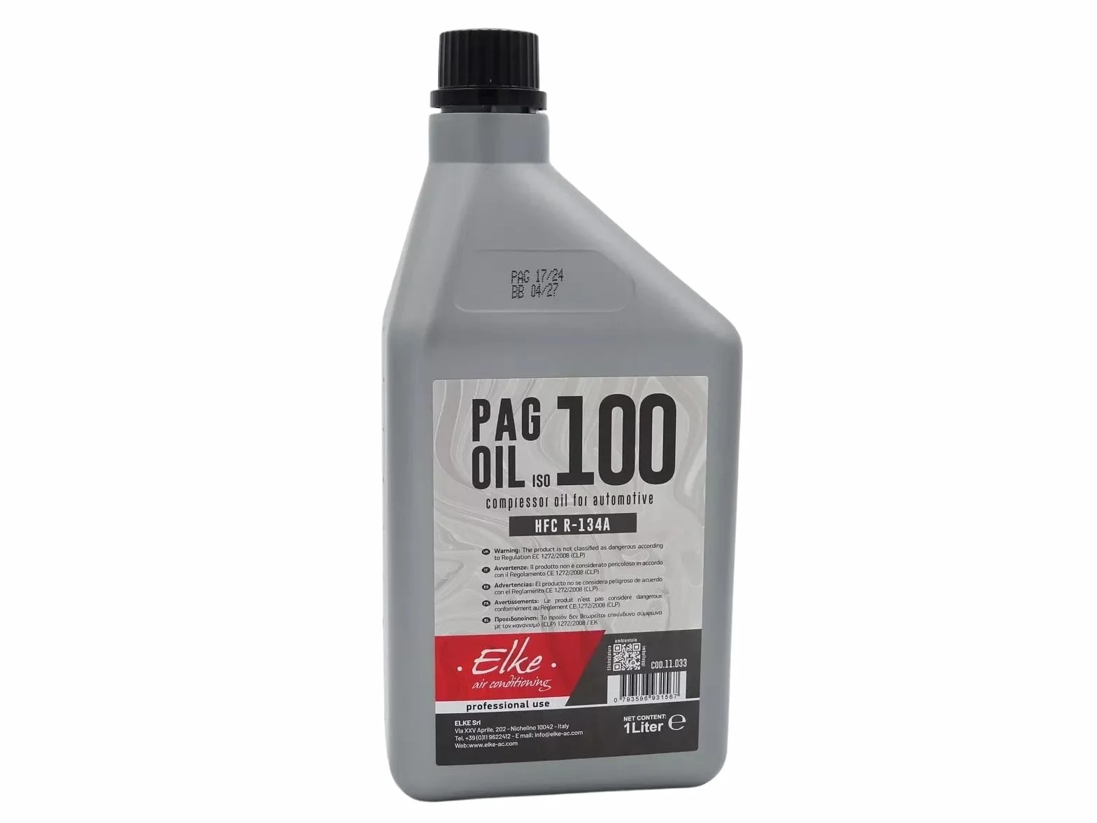 Elke Compressore Climatizzatore • Olio PAG 100 ml • Lubrificante per aria condizionata auto