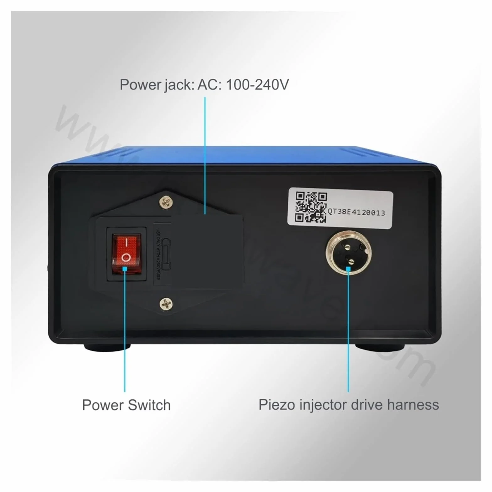 Tester per iniettori CRI250 Tester del flusso d'aria 'iniettore Common Rail piezoelettrico for test di resistenza, capacità, resistenza di isolamento AHE Prova di pressione di apertura, prova di tenut