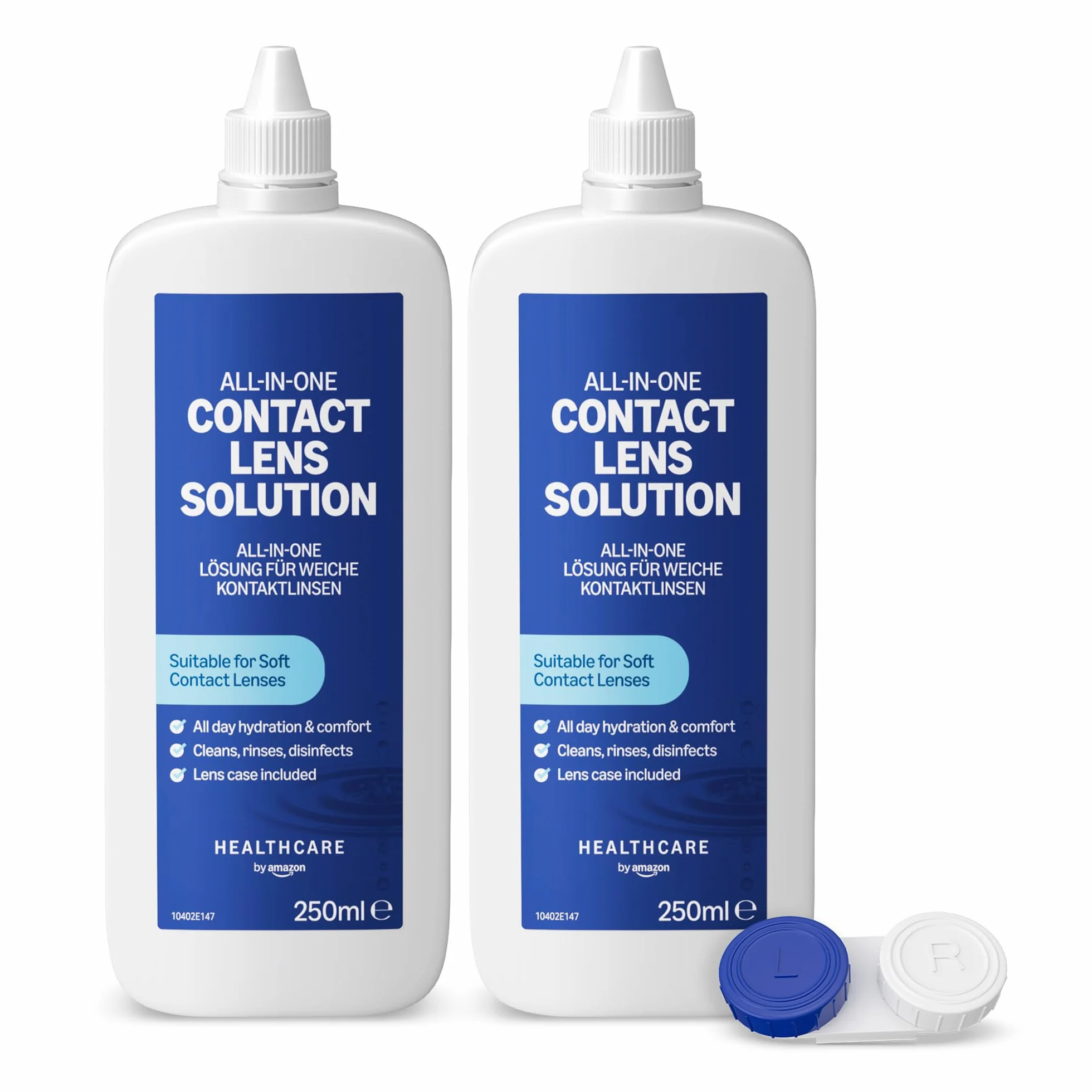 Amazon Healthcare Soluzione per lenti a contatto tutto in uno 2 x 250 ml