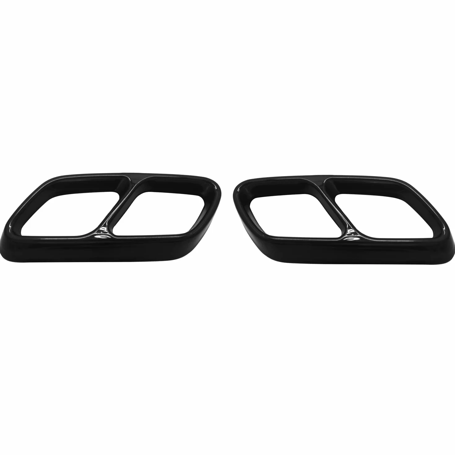 Diffusore di scarico cromato acciaio inox 2 pezzi nero per Classe C W206 T S206 AMG Line 2022