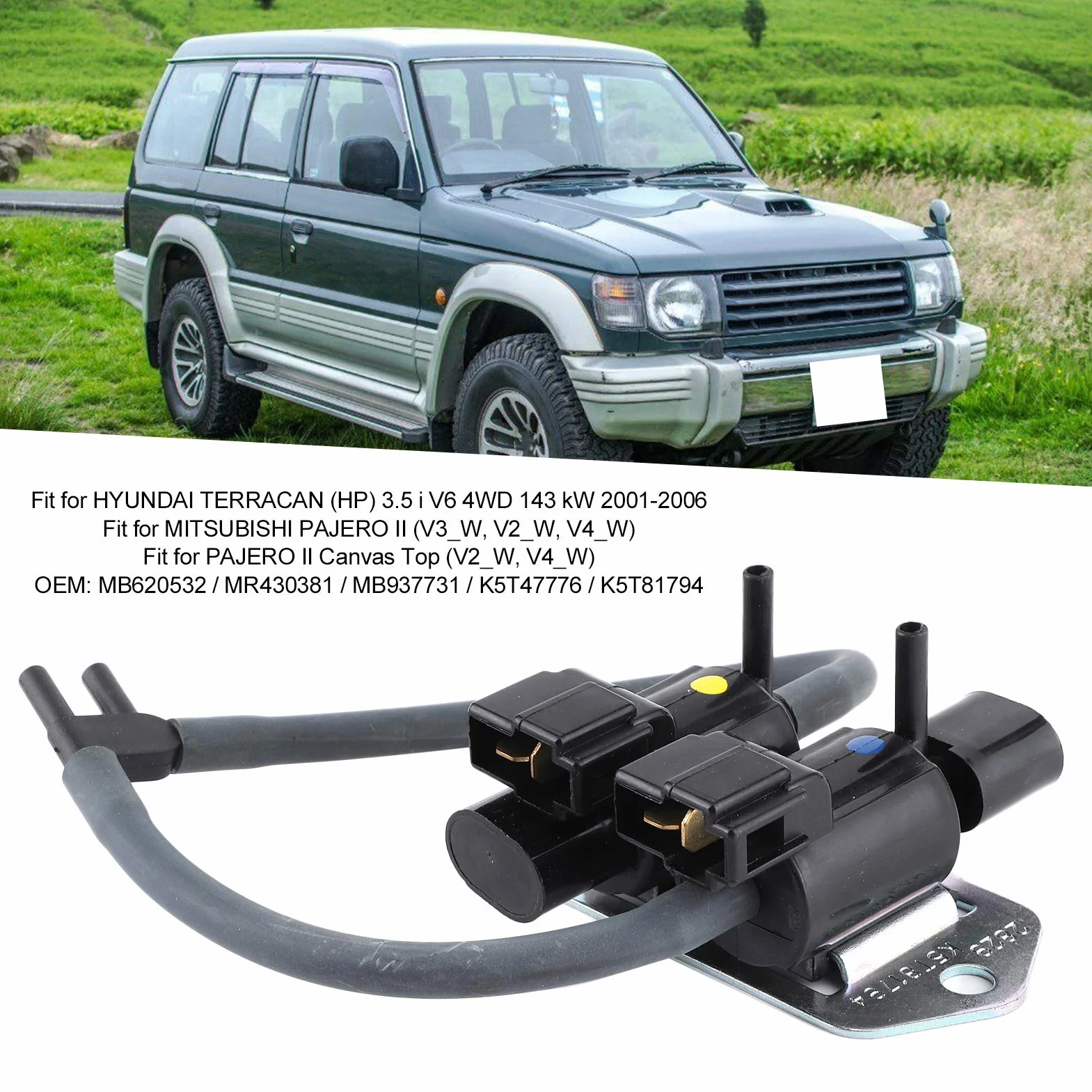 Akozon Elettrovalvola Frizione MR430381 MB937731 Sostituzione per Pajero L200 L300