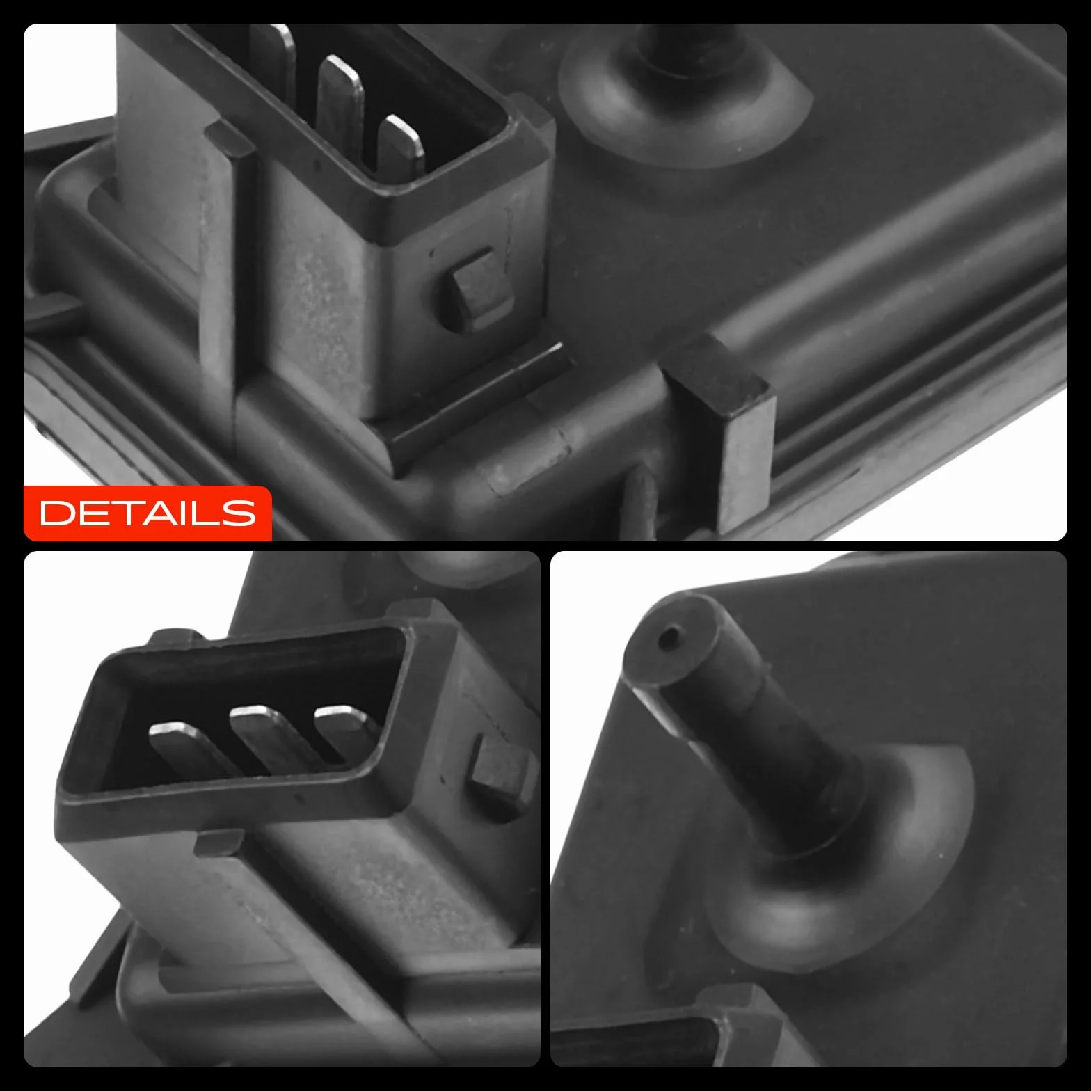 Frankberg Sensore pressione differenziale Pressione gas di scarico 3-Poli Compatibile con Seicento/600 187 141 ZX N2 106 I 1A 1C Ducato Bus 244 Replace# 46531222