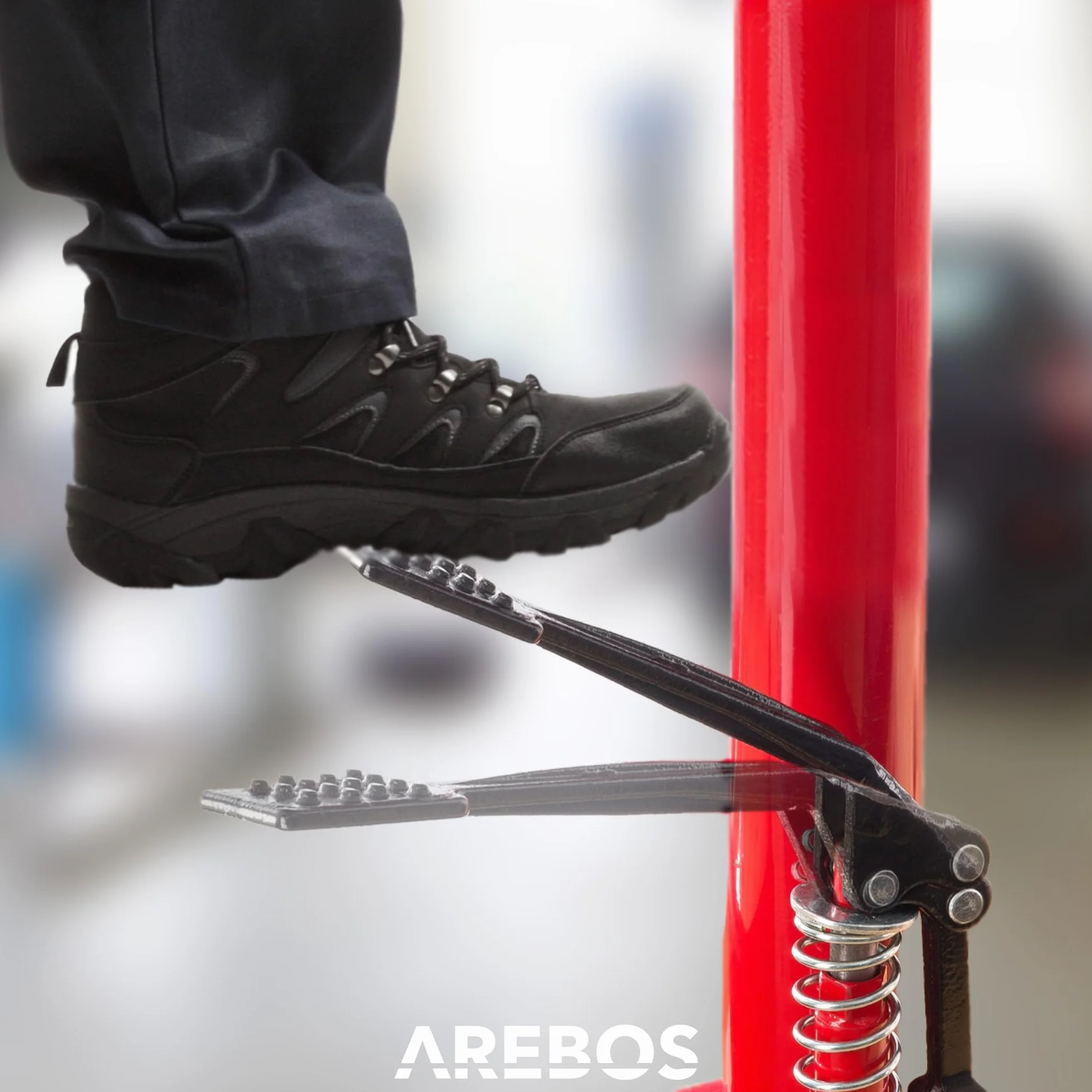 Arebos 500 kg Sollevatore idraulico da fossa | Altezza regolabile da 105-185 cm Jack di trasmissione