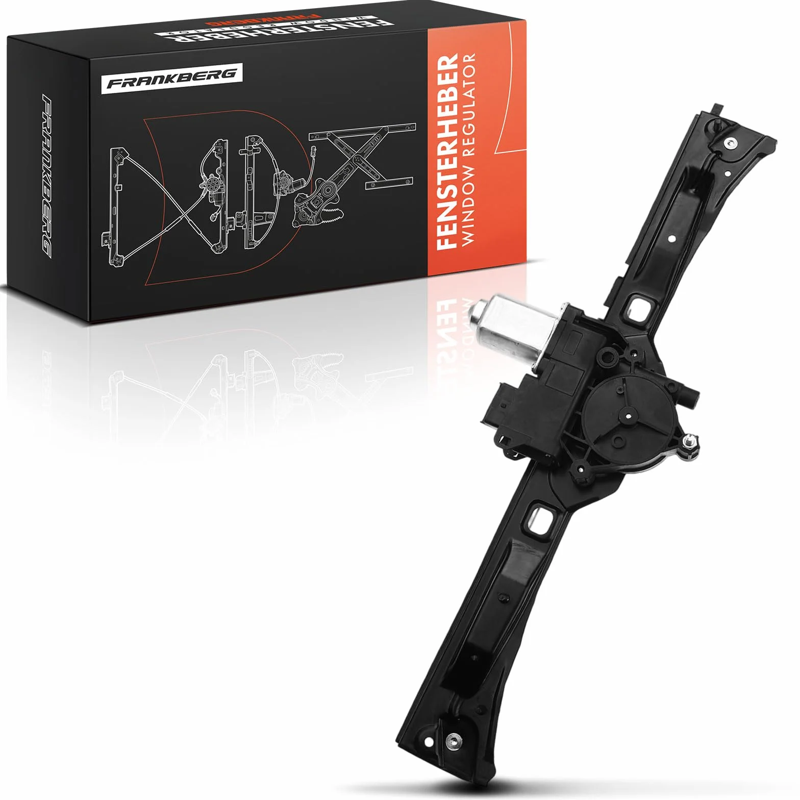 Frankberg Alzacristallo Elettrico con Motore 6 poli Anteriore Destro 4/5-Porte Compatibile Fiorino Furgone/MPV