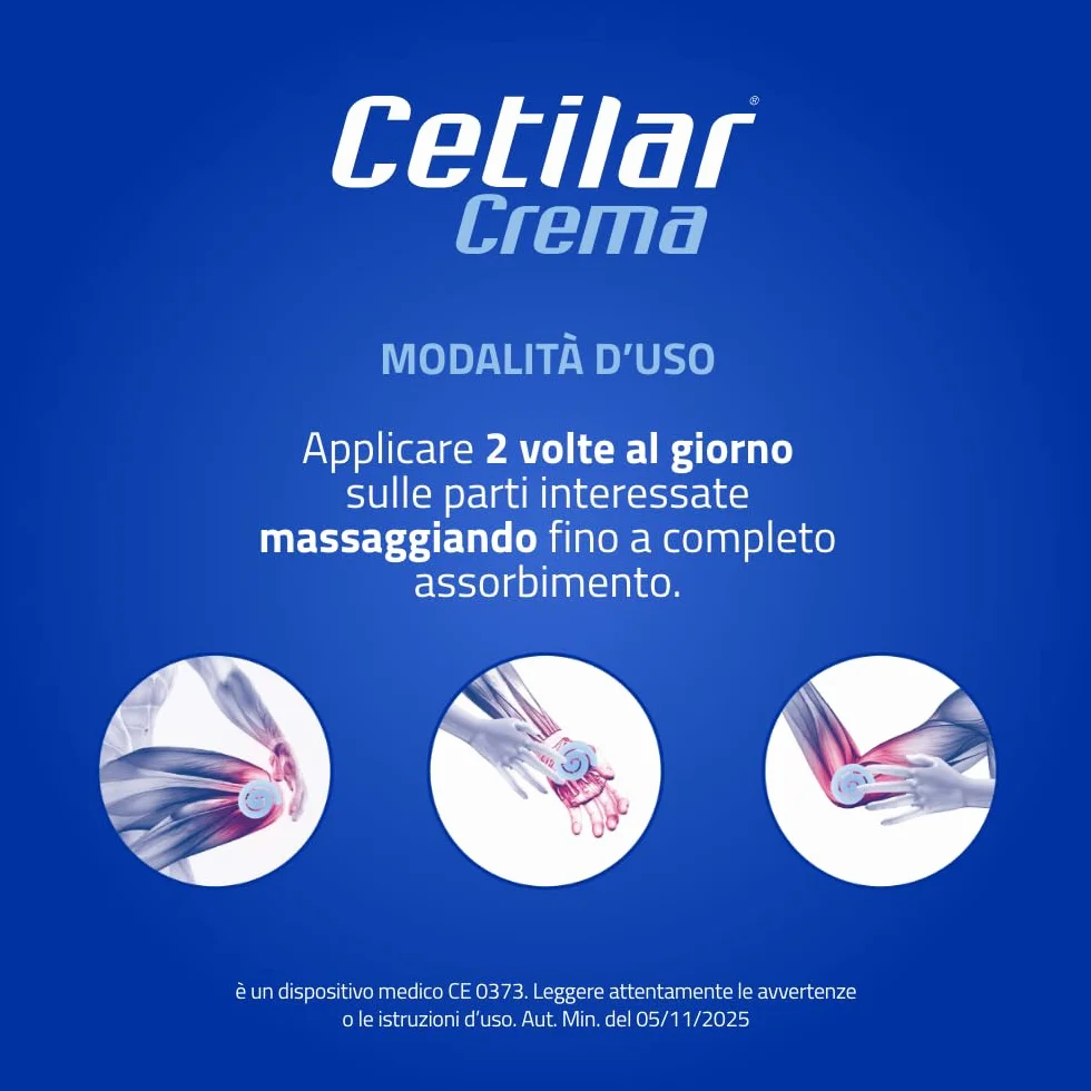 Cetilar Crema 50 ml Pharmanutra, Formula a base di esteri cetilici (CFA 7,5%) per articolazioni, muscoli e tendini