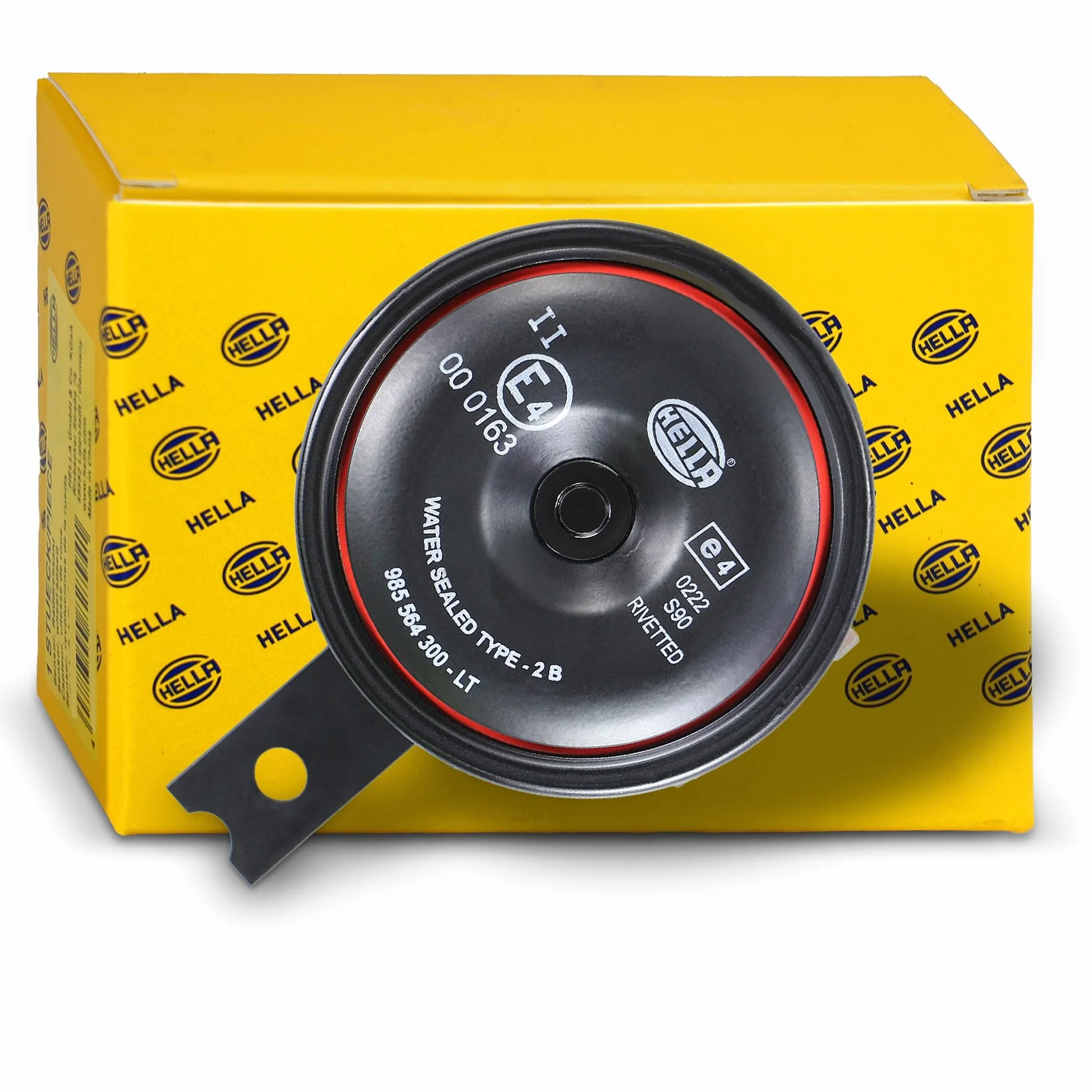 HELLA Clacson,STYLE HORN S90,12V,111dB(A),Gamma frequenze,415Hz,Tono alto,elettrico,Colore alloggiamento/sede,rosso/nero,Attacco piatto ad innesto,Quantità,1,3AL 922 000-951