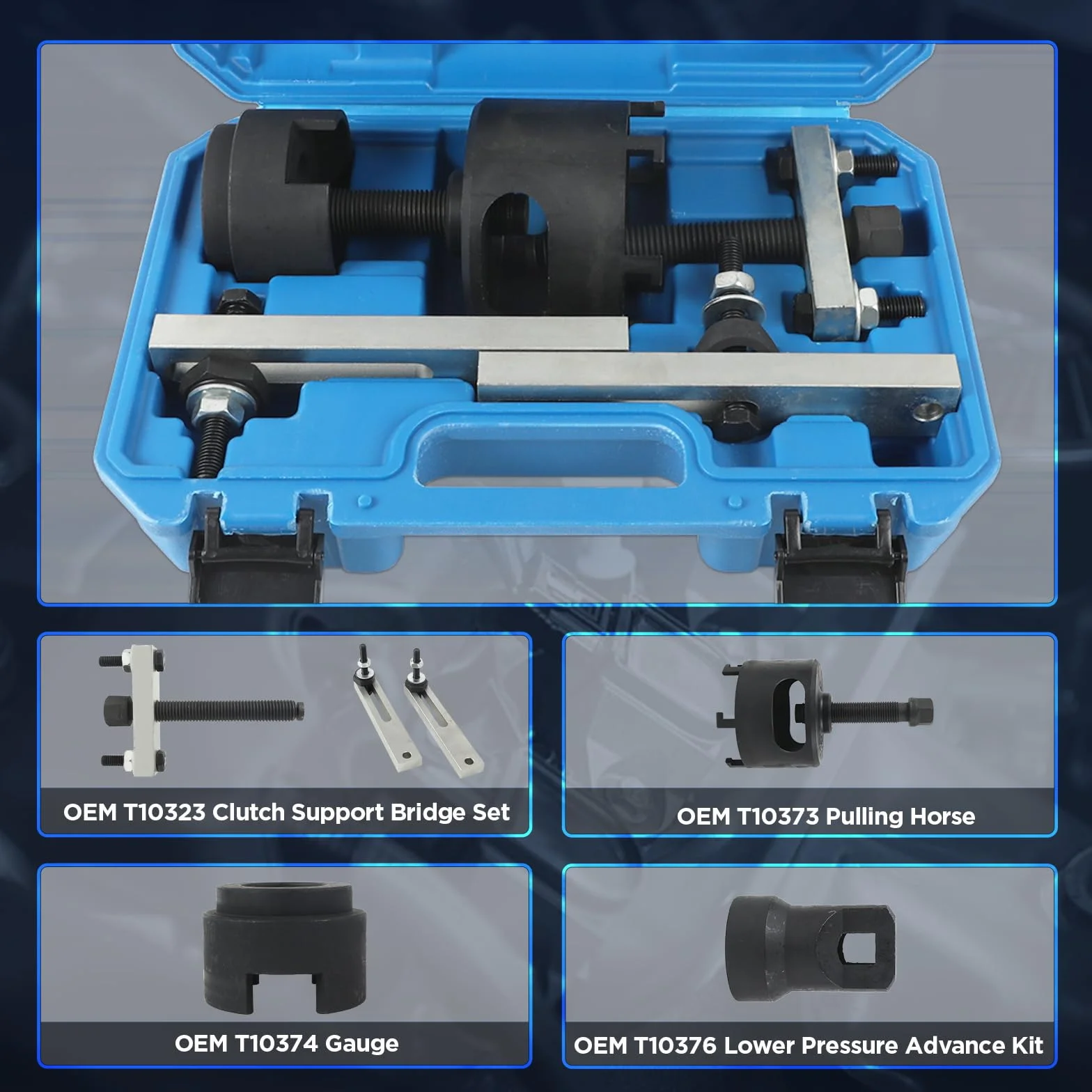 BELEY Kit di Strumenti di Trasmissione Doppia Frizione per VW Audi per DSG 7 velocità per installare e Rimuovere la Frizione e l'estrattore T10373 T10376 T10323