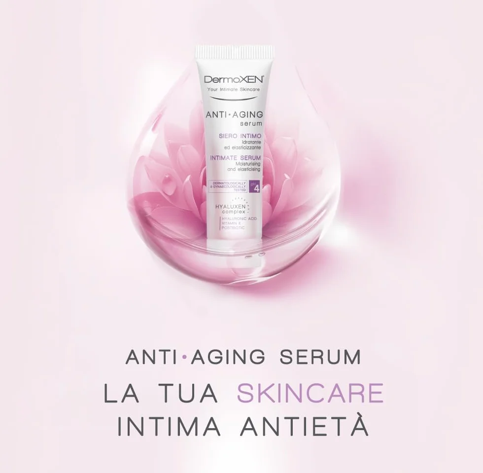 DERMOXEN Gel Intimo con Acido Ialuronico e Acido Lattico 30ml Idratante Lenitivo Antiage