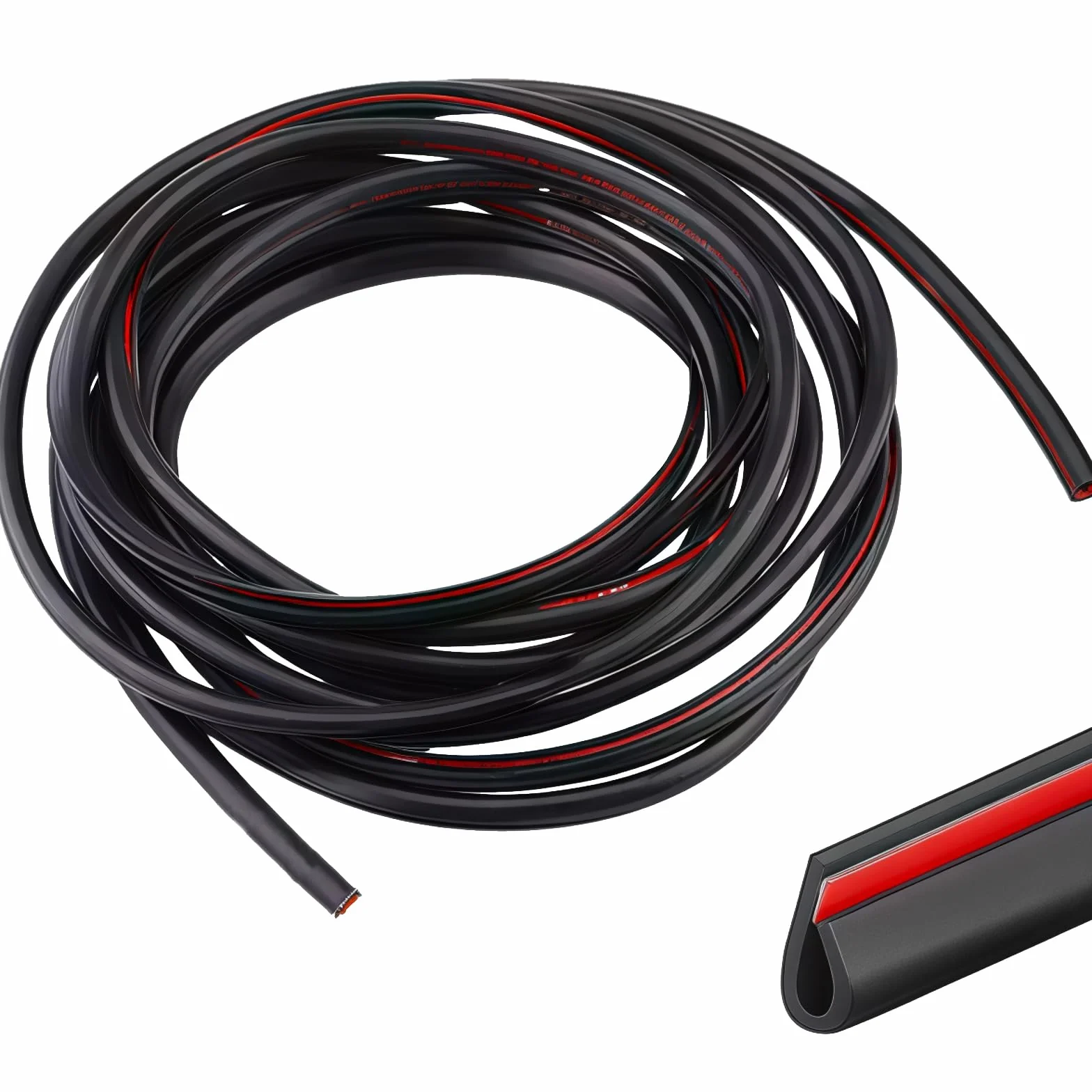 5M Car Edge Trim Rubber Seal Pad di protezione a forma di U, adatto per auto SUV MPV e la maggior parte dei modelli (nero)