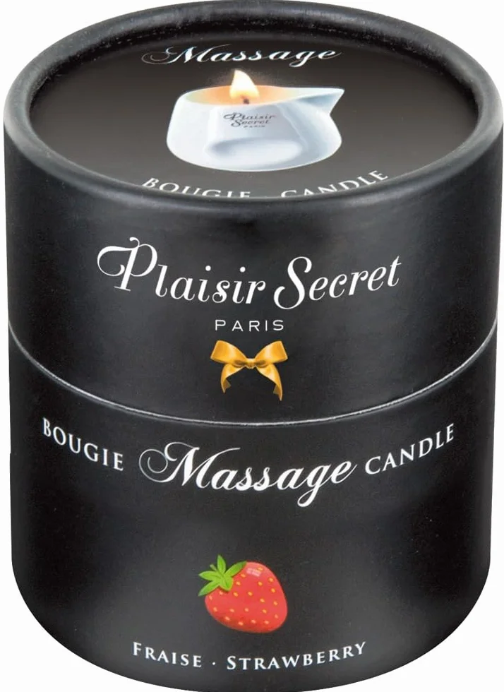 Plaisirs Secrets Massage Candle Strawberry