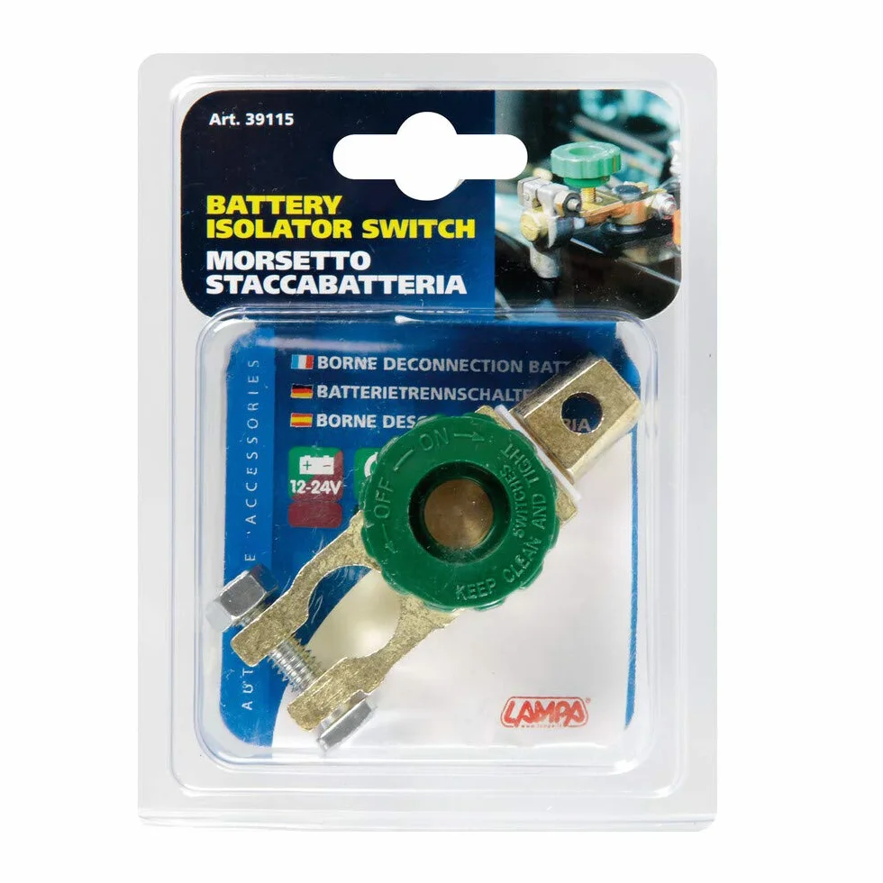 Lampa 39115 Morsetto staccabatteria, 12/24V